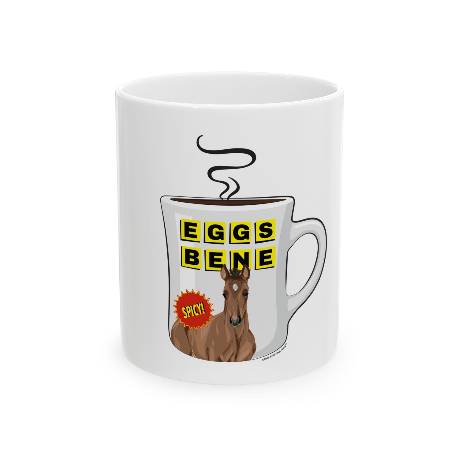 Eggs Benedict Mugs by Katie Van Slyke® 11oz front