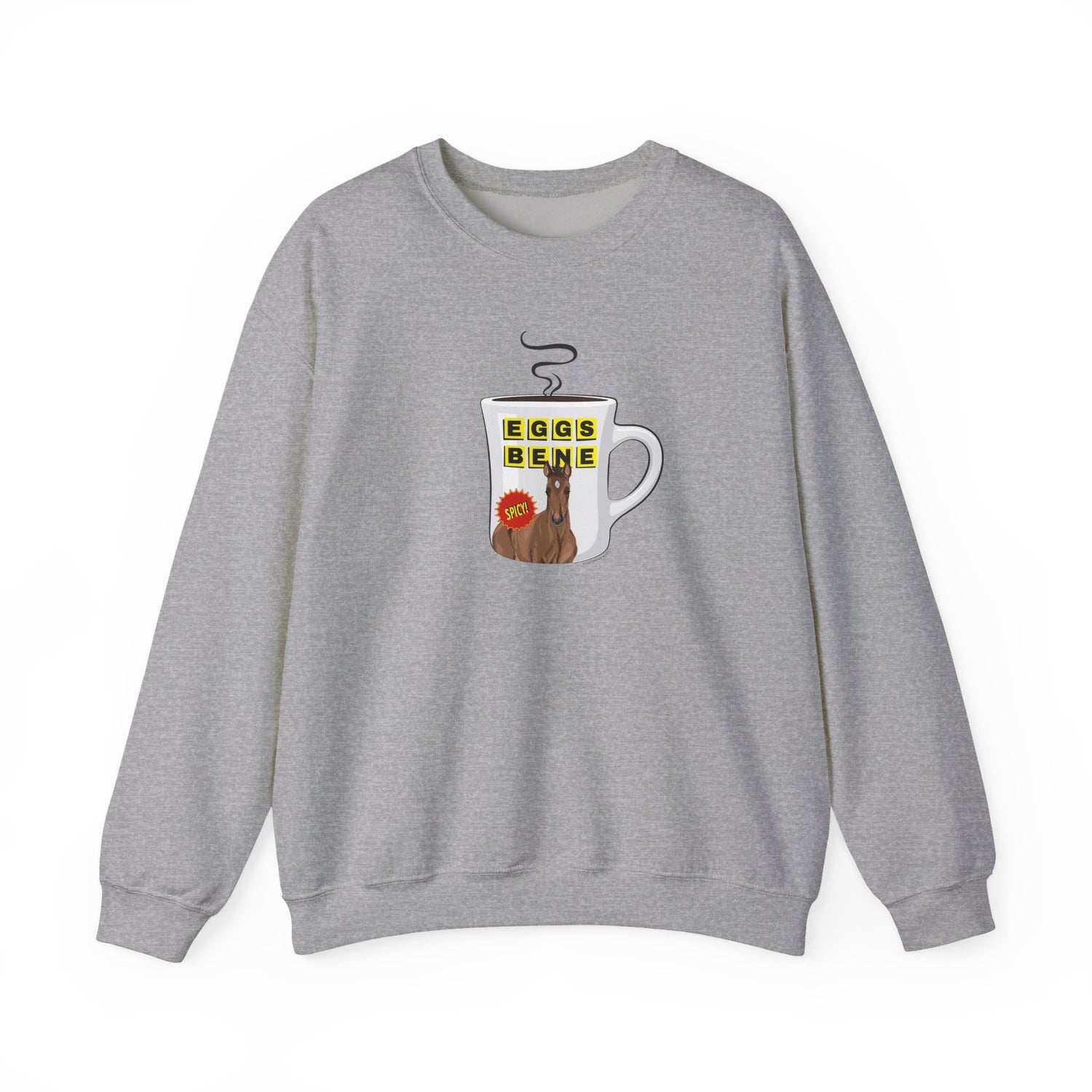 Eggs Benedict Sweatshirt by Katie Van Slyke® Sport Grey
