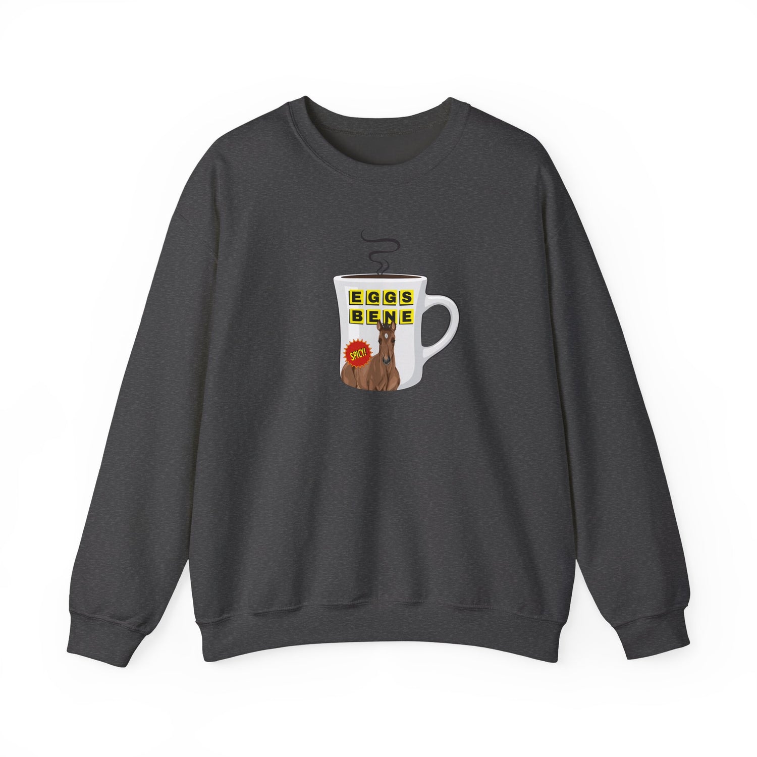 Eggs Benedict Sweatshirt by Katie Van Slyke® Dark Heather