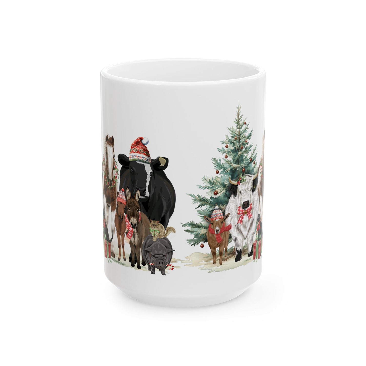 Festive Farm Mugs by Katie Van Slyke® 15oz front