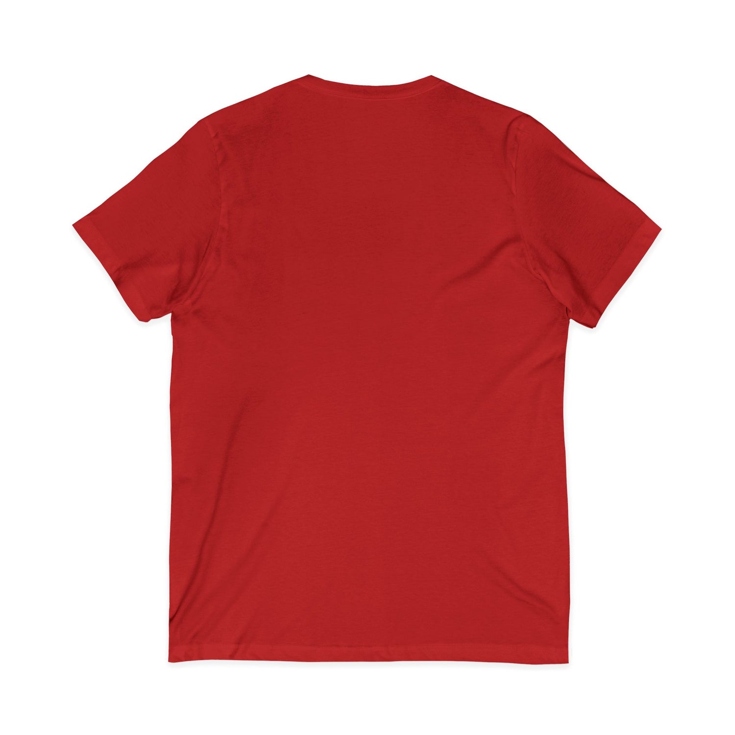 Festive Farm V-Neck T-Shirt by Katie Van Slyke® Red back