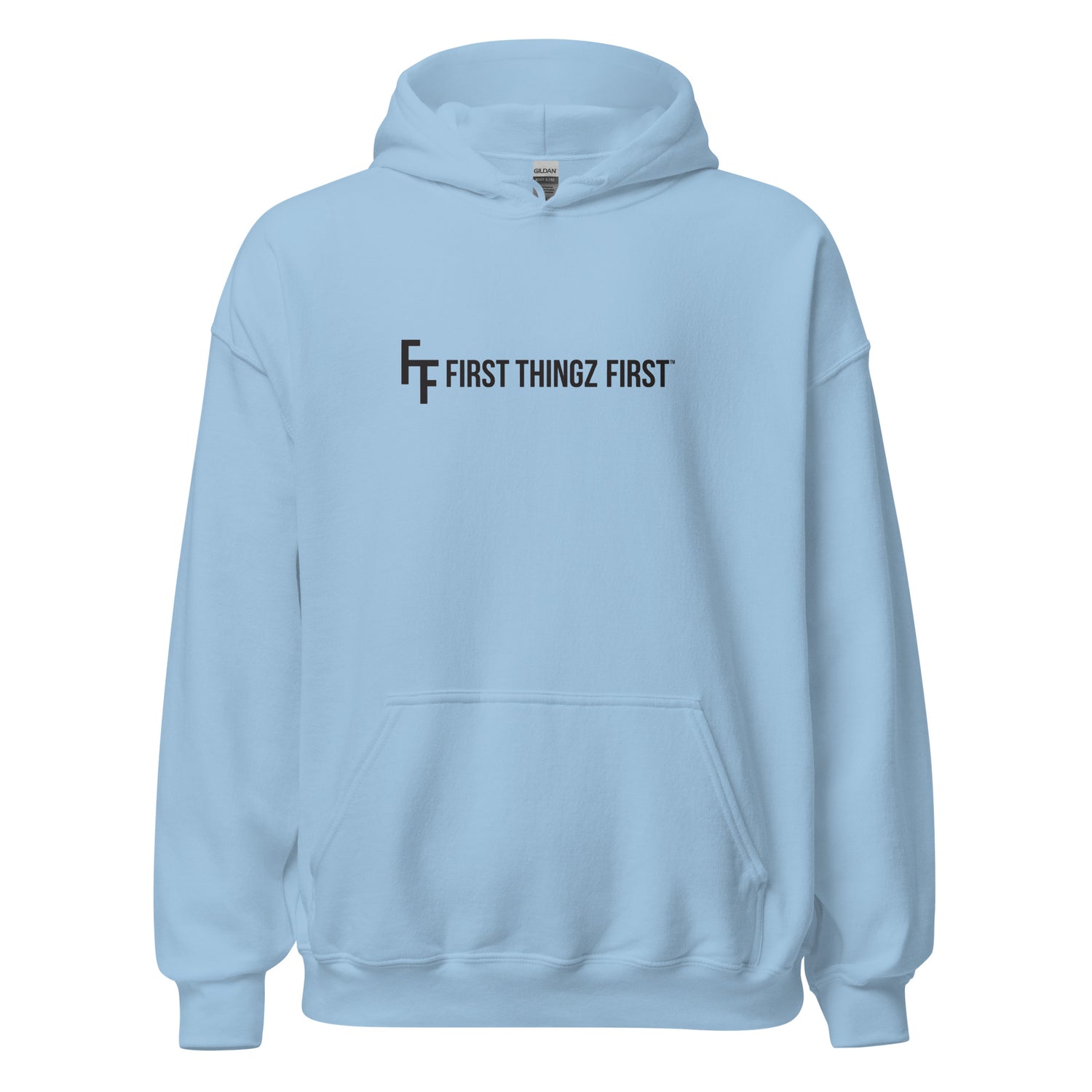 First Thingz First Hoodie by Katie Van Slyke - Light Blue