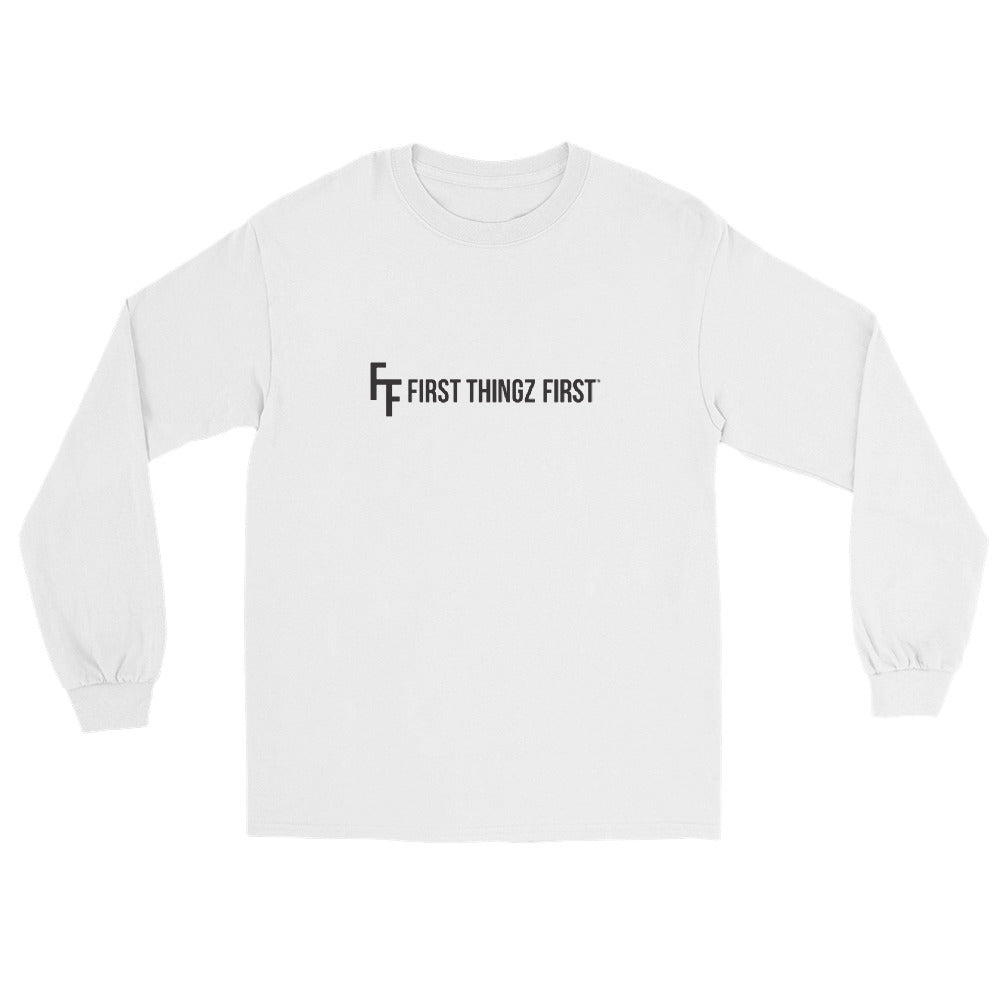 First Thingz First Long Sleeve T-Shirt by Katie Van Slyke - White