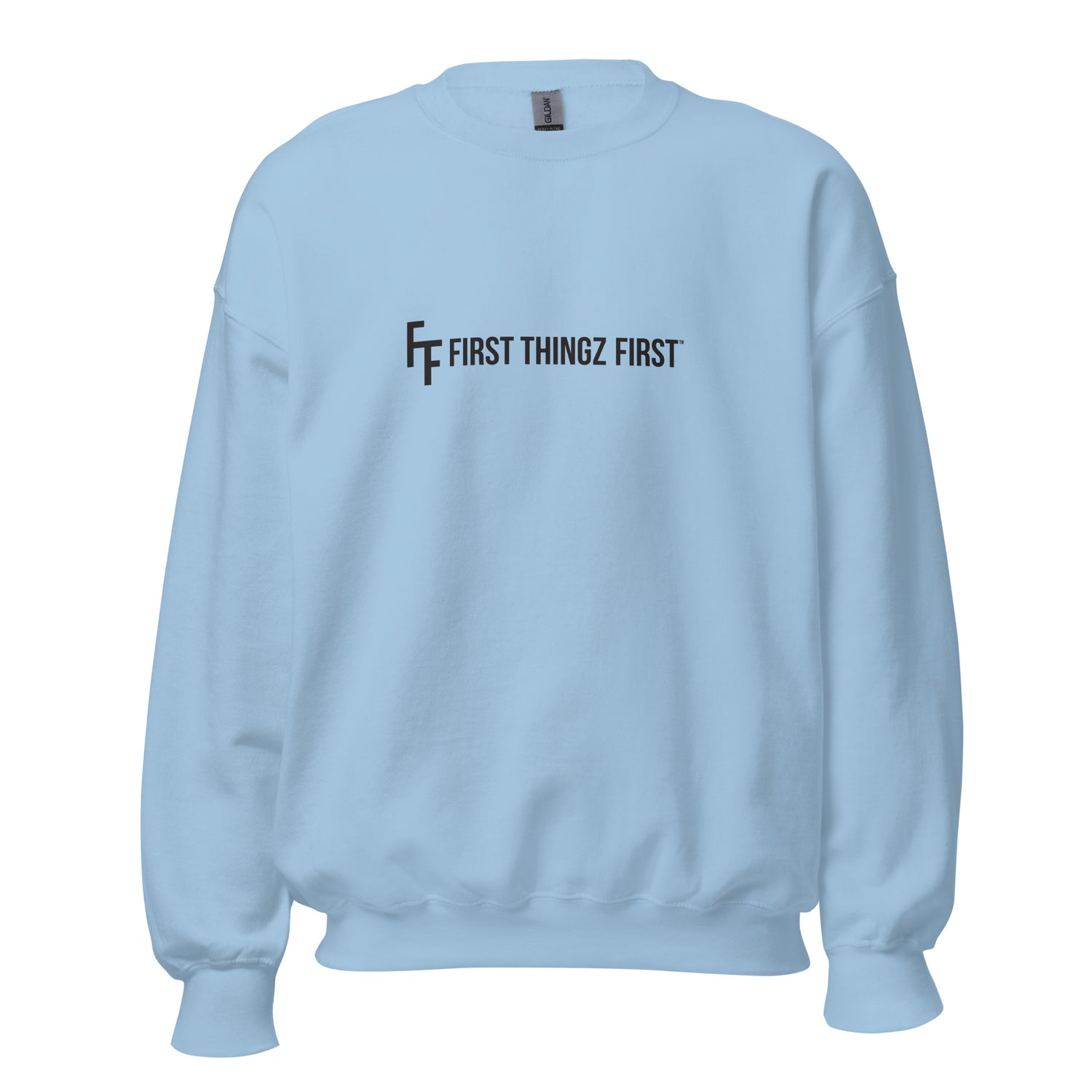First Thingz First Sweatshirt by Katie Van Slyke - Light Blue