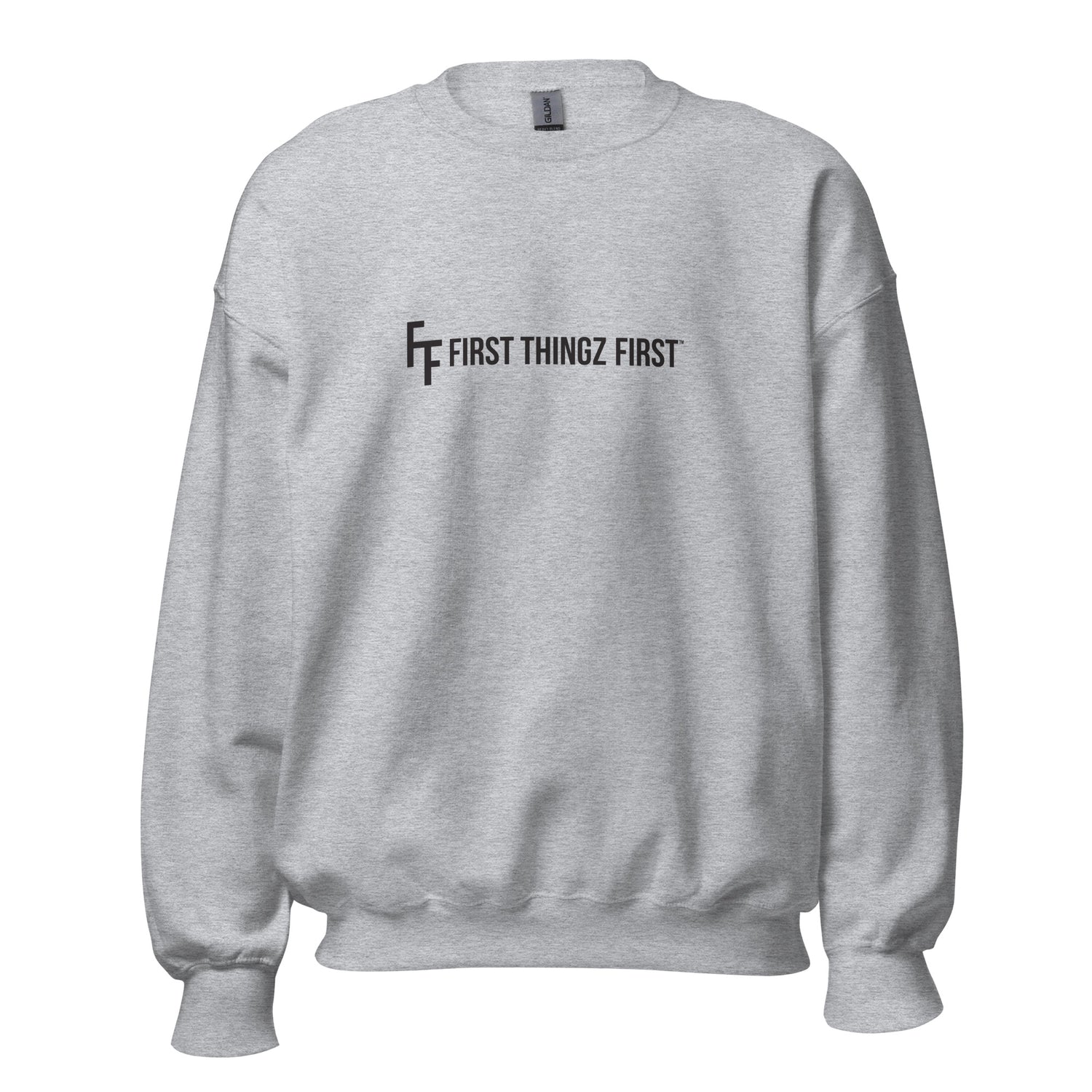 First Thingz First Sweatshirt by Katie Van Slyke - Sport Grey