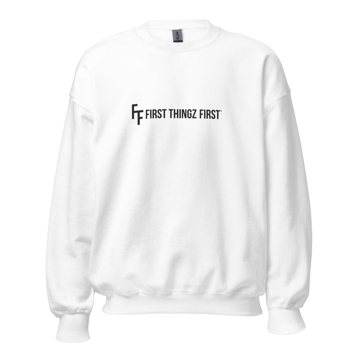 First Thingz First Sweatshirt by Katie Van Slyke - White