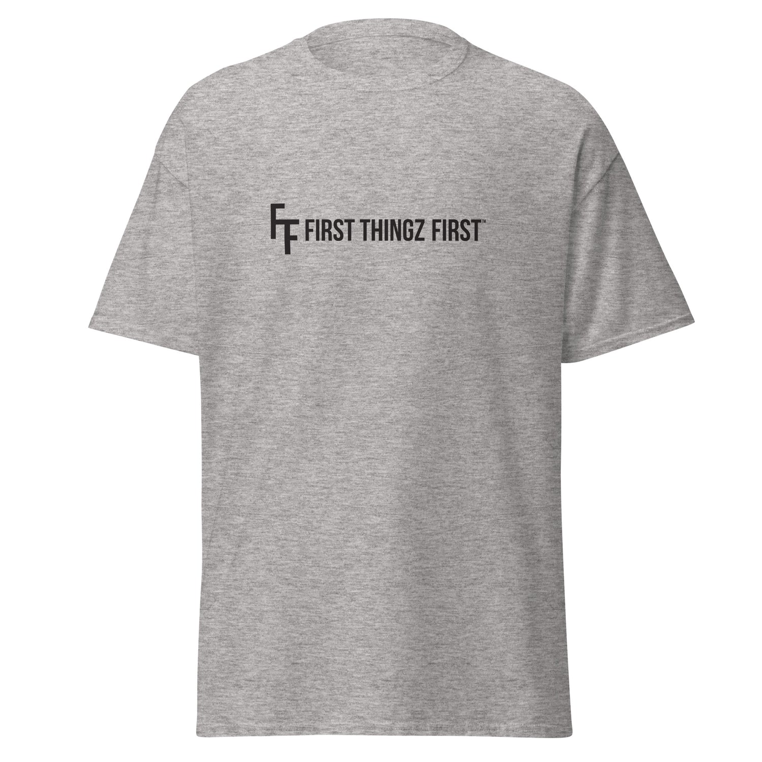 First Thingz First T-Shirt by Katie Van Slyke - Sport Grey