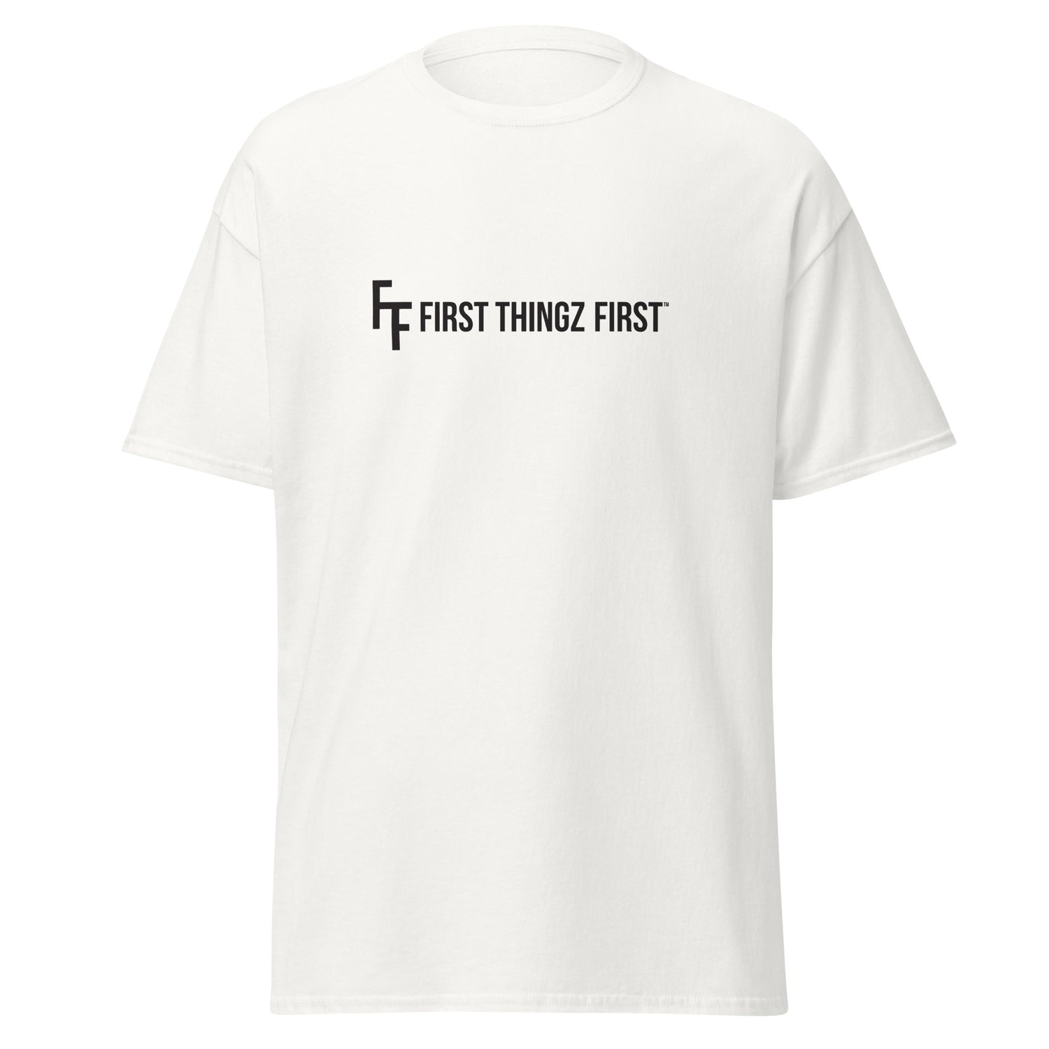 First Thingz First T-Shirt by Katie Van Slyke - White
