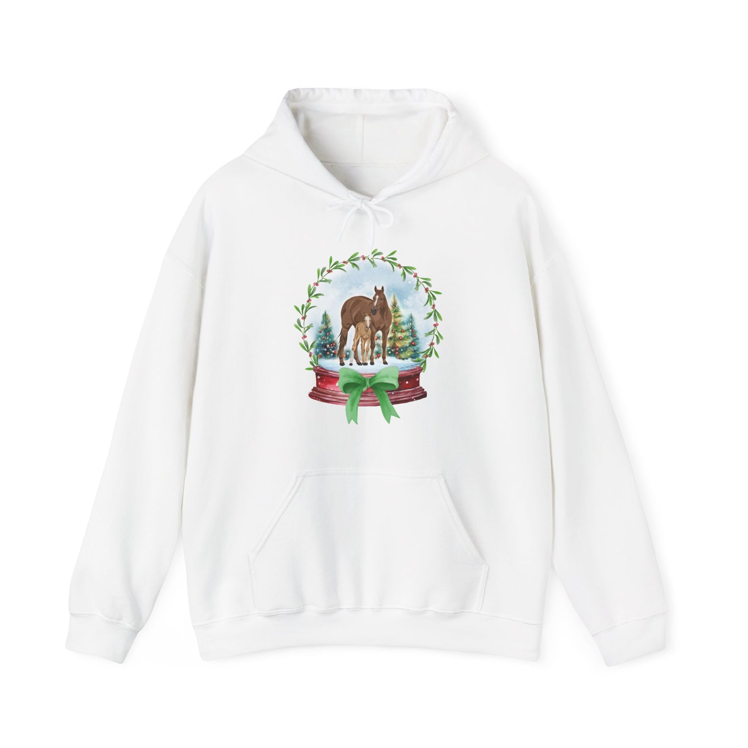 Frosty Foal Hoodie by Katie Van Slyke® White