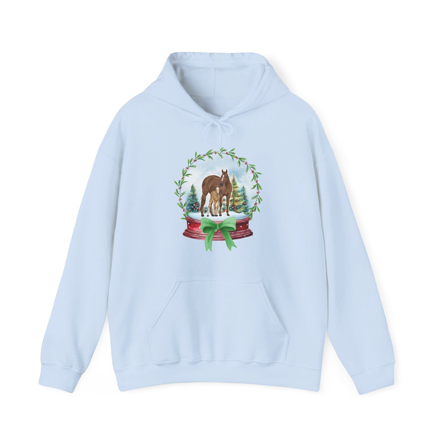 Frosty Foal Hoodie by Katie Van Slyke® Light Blue