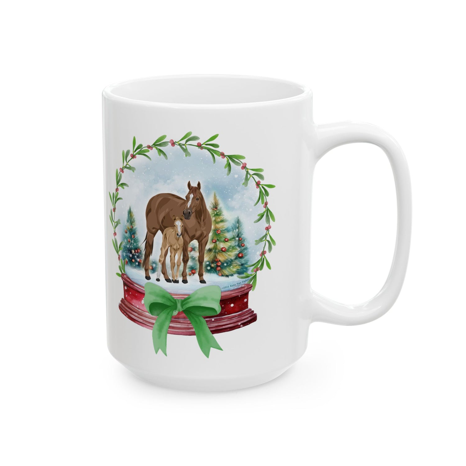 Frosty Foal Mugs by Katie Van Slyke™ 15oz right