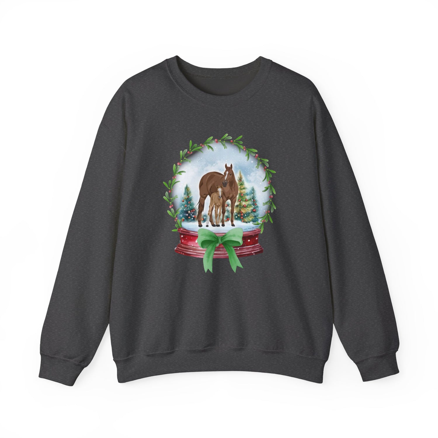 Frosty Foal Sweatshirt by Katie Van Slyke® Dark Heather