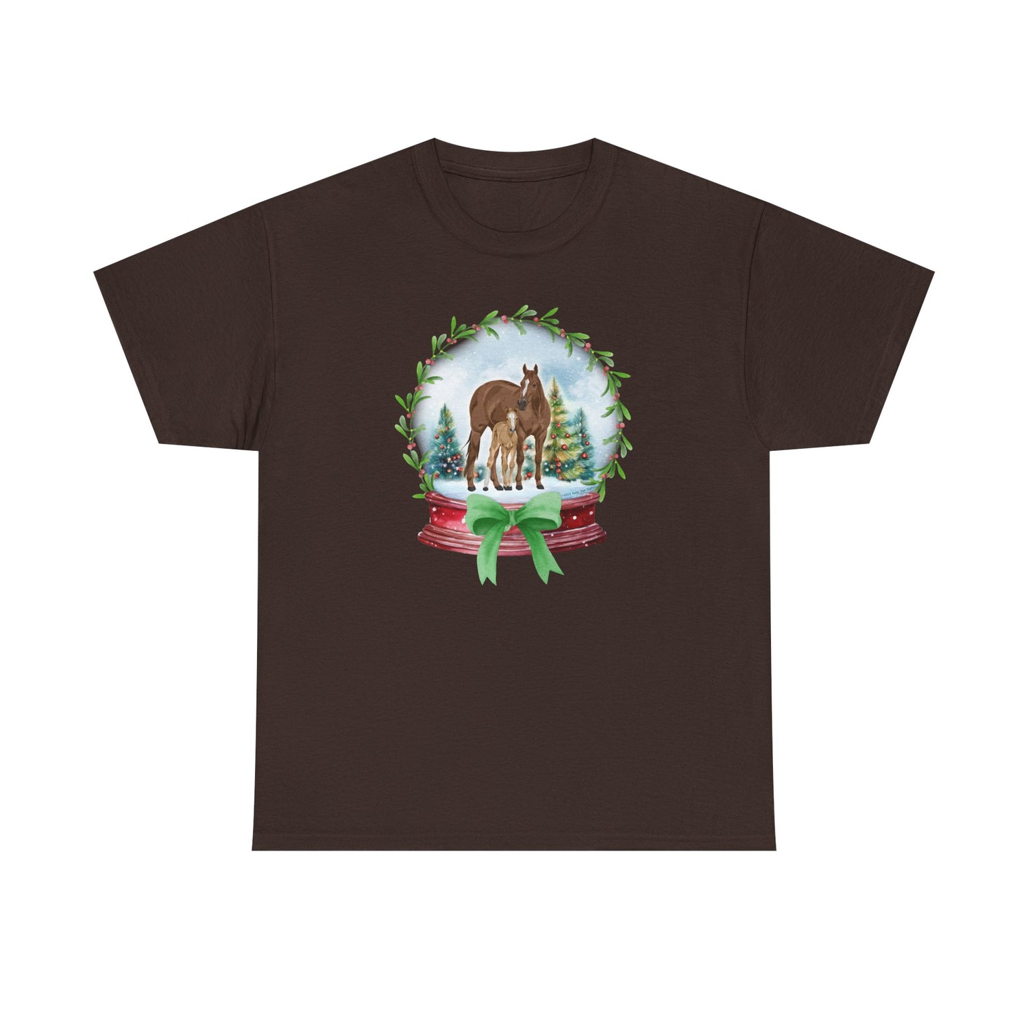 Frosty Foal T-Shirt by Katie Van Slyke® Dark Chocolate