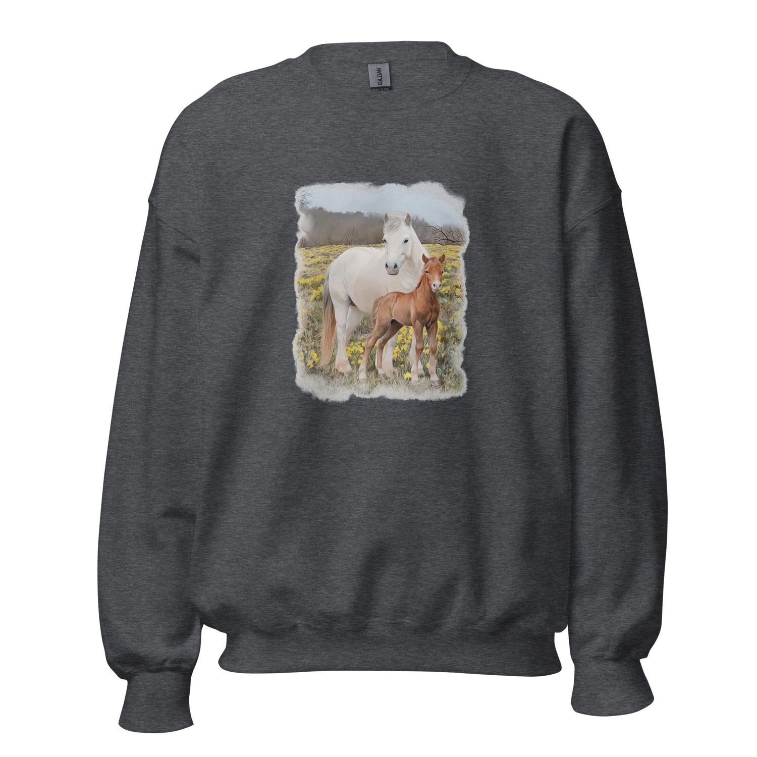 Glenn and Coco Sweatshirt by Katie Van Slyke - Dark Heather