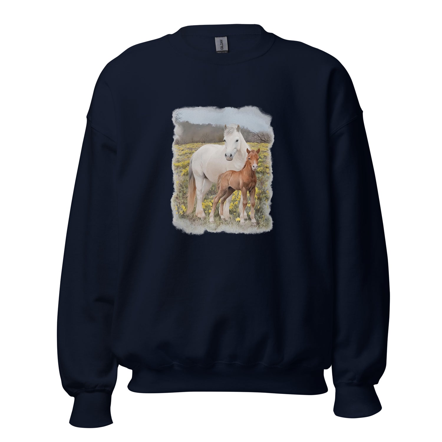 Glenn and Coco Sweatshirt by Katie Van Slyke - navy