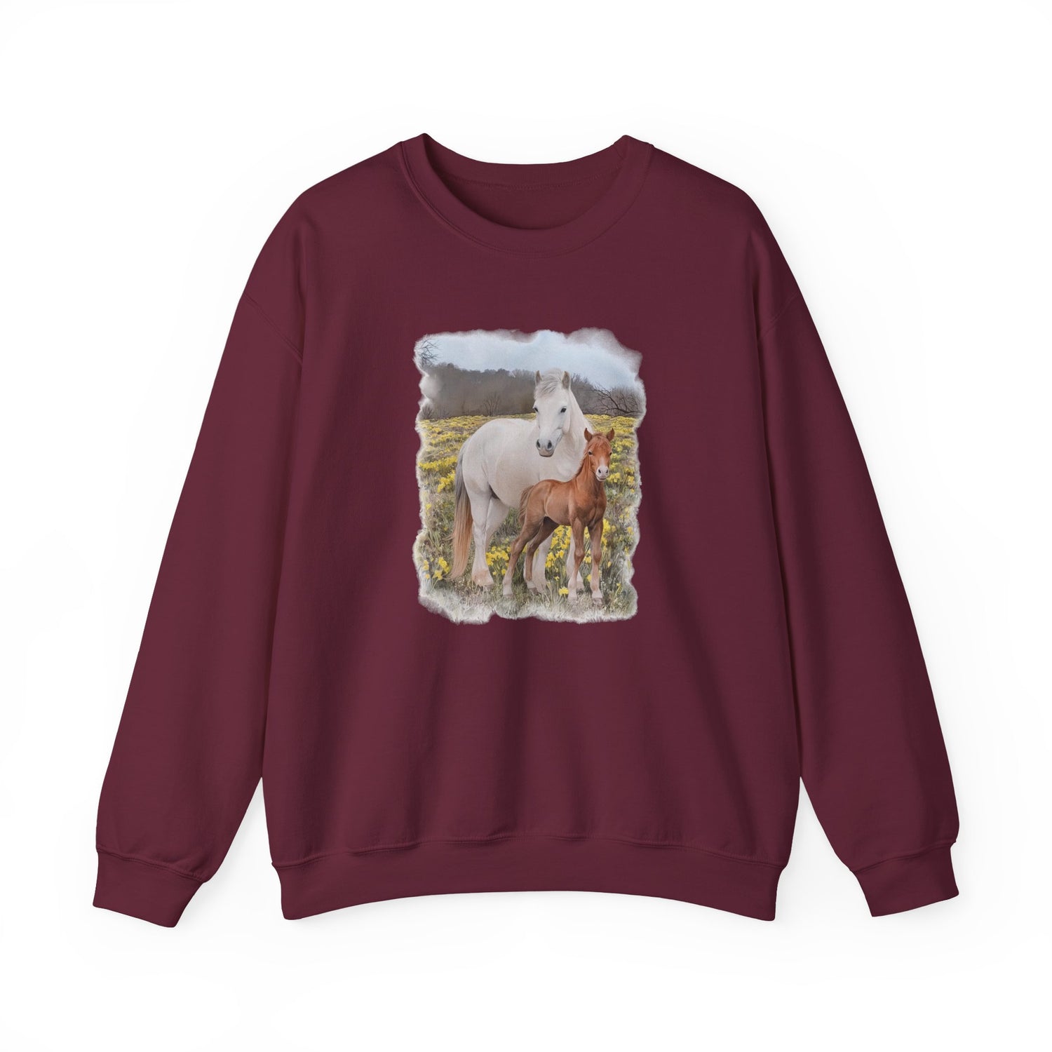 Glenn and Coco Sweatshirt by Katie Van Slyke® Maroon