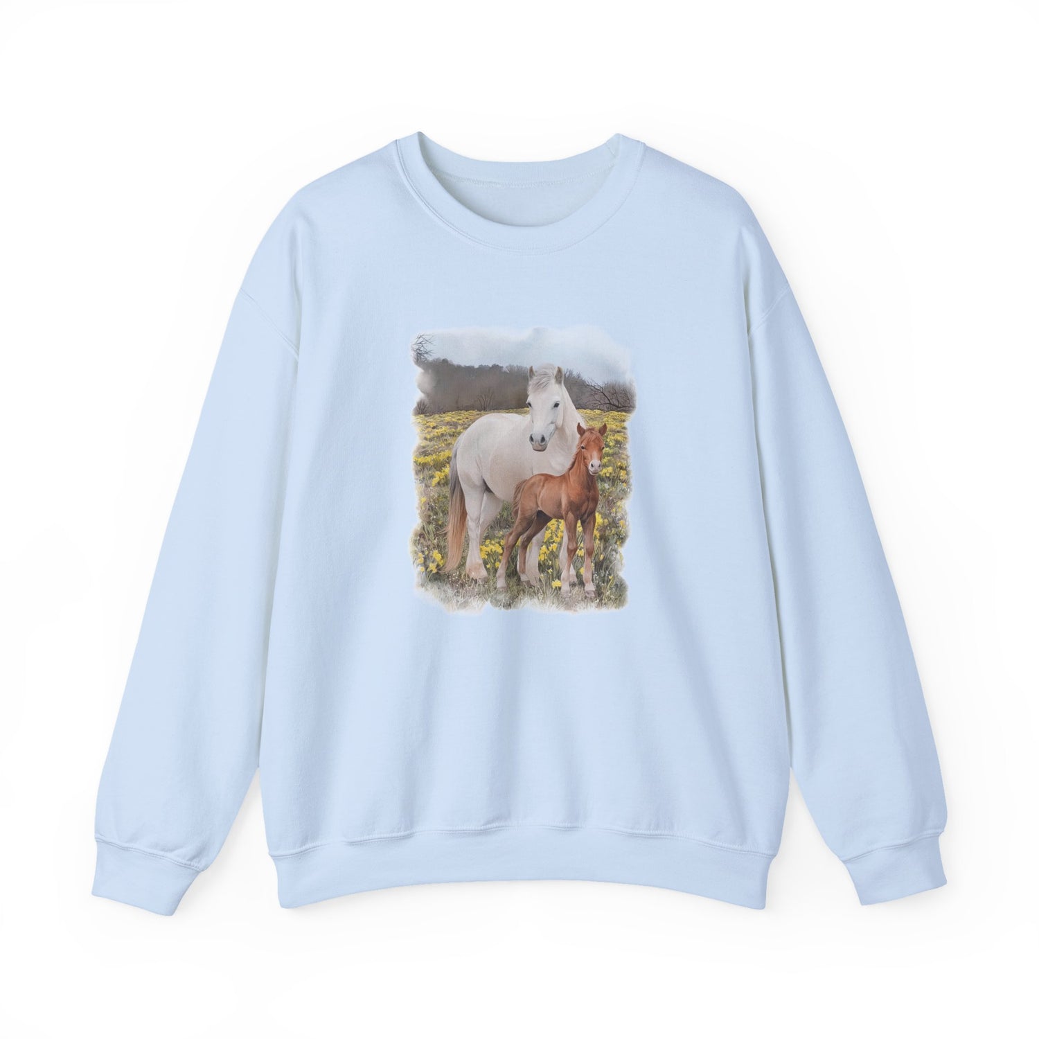 Glenn and Coco Sweatshirt by Katie Van Slyke® Light Blue