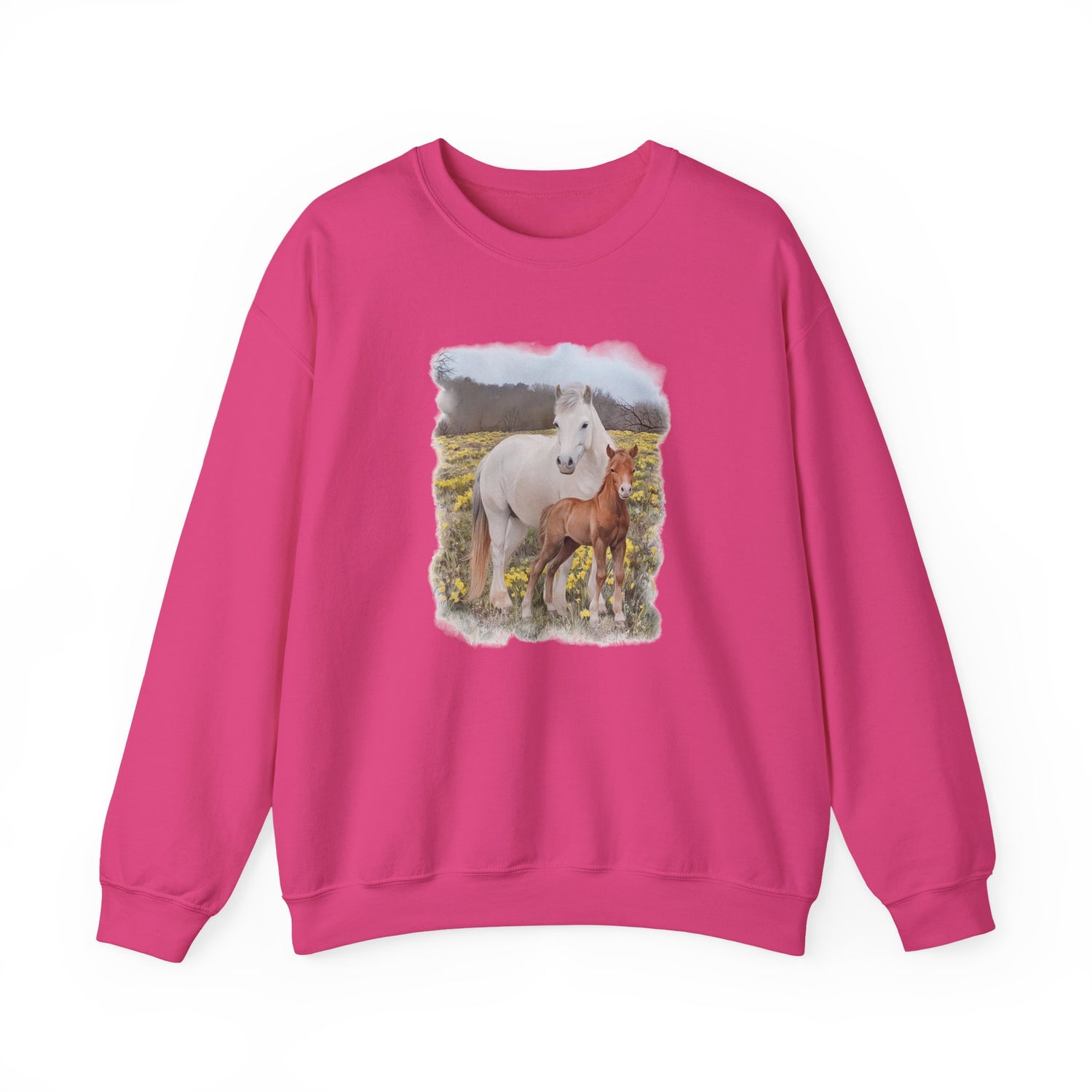 Glenn and Coco Sweatshirt by Katie Van Slyke® Heliconia