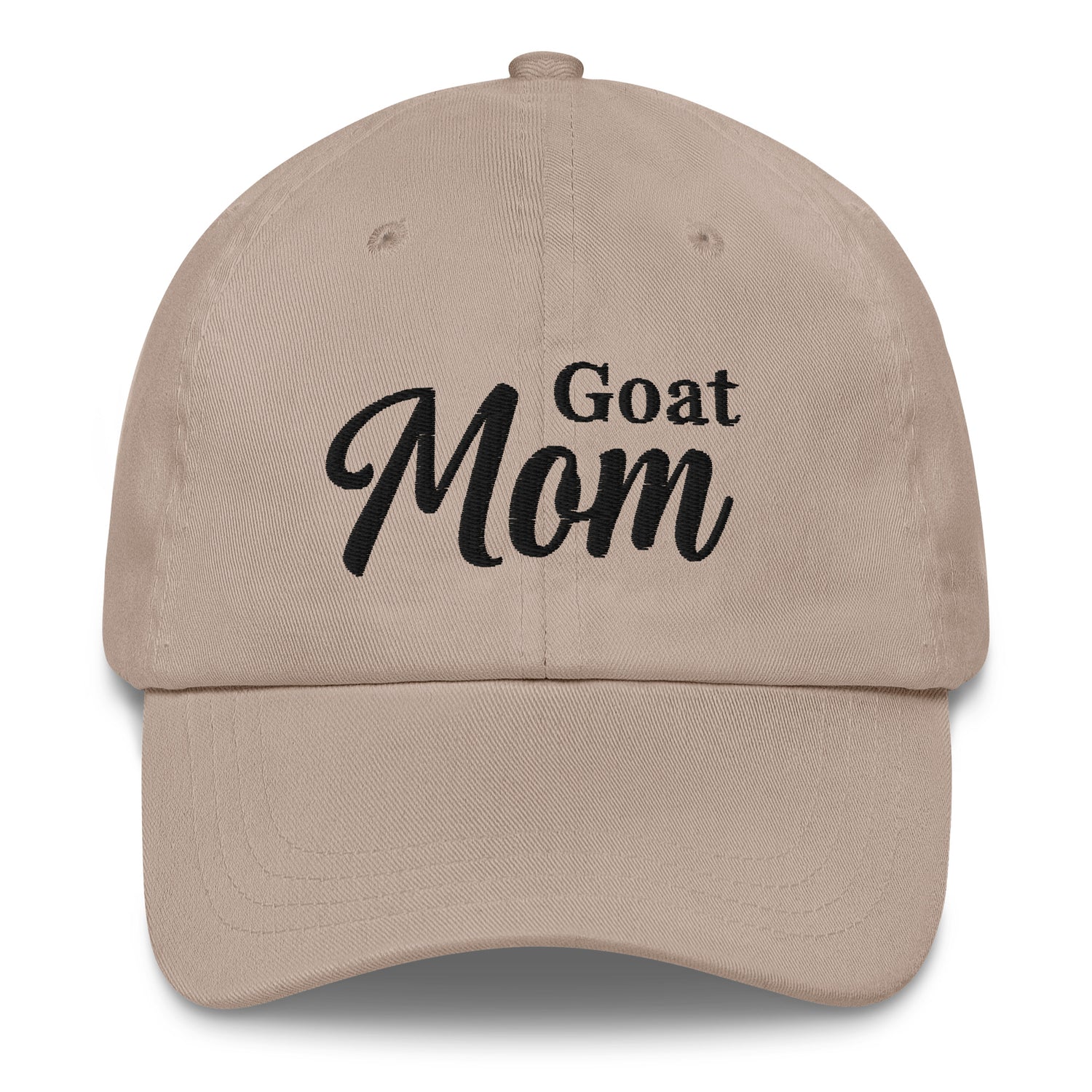 Goat Mom Hat by Katie Van Slyke - stone