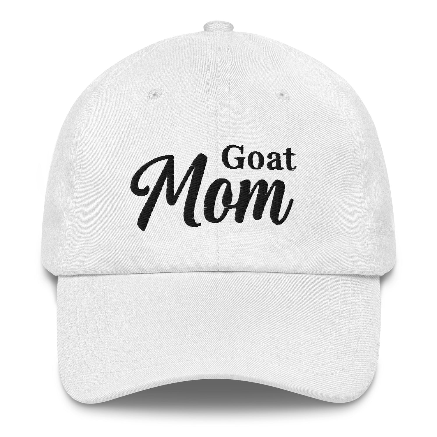 Goat Mom Hat by Katie Van Slyke - white