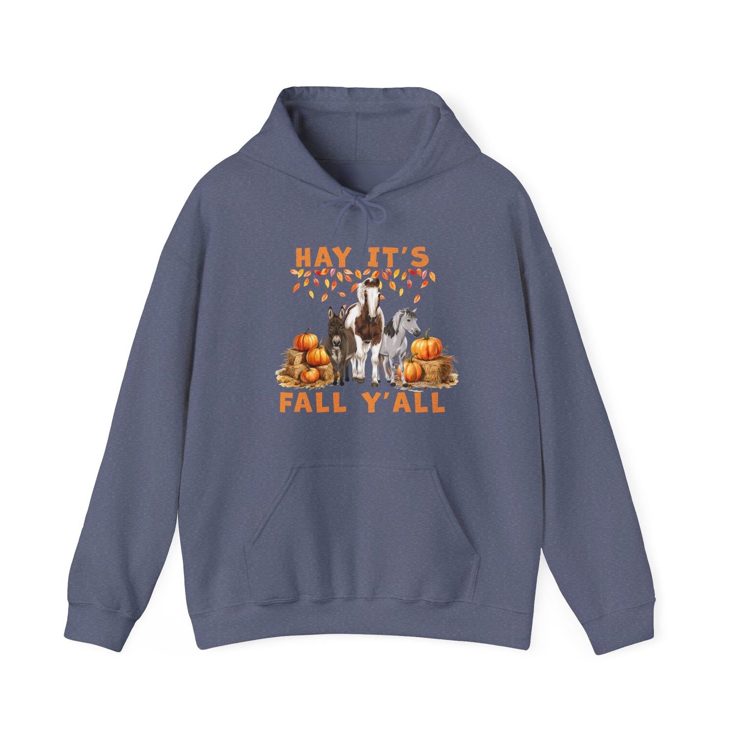 Hay Fall Hoodie by Katie Van Slyke™ Heather Navy