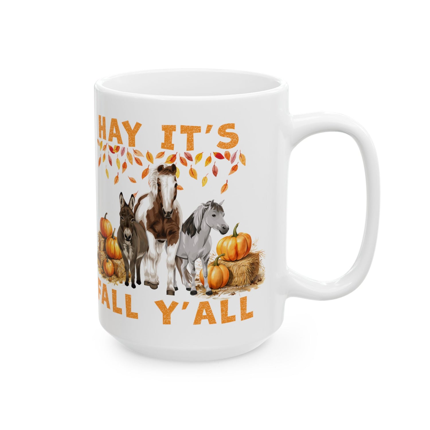 Hay Fall Mugs by Katie Van Slyke™ 15oz front