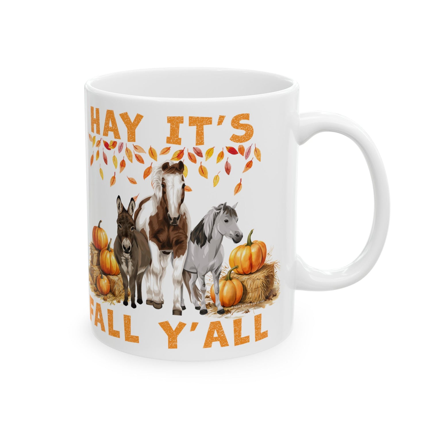 Hay Fall Mugs by Katie Van Slyke™ 11oz front