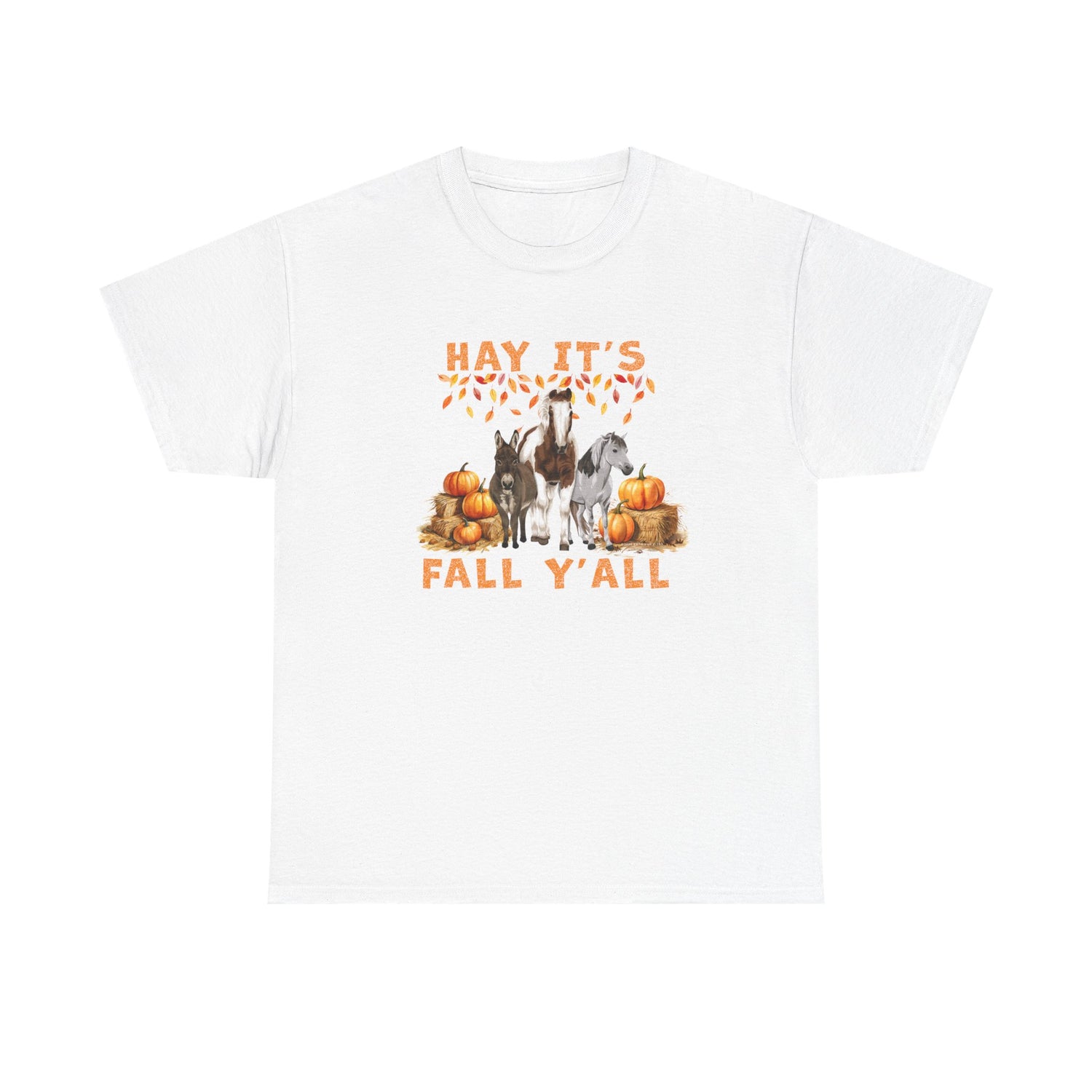 Hay Fall T-Shirt by Katie Van Slyke™ White