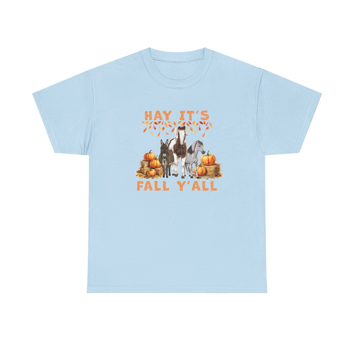 Hay Fall T-Shirt by Katie Van Slyke™ Light Blue