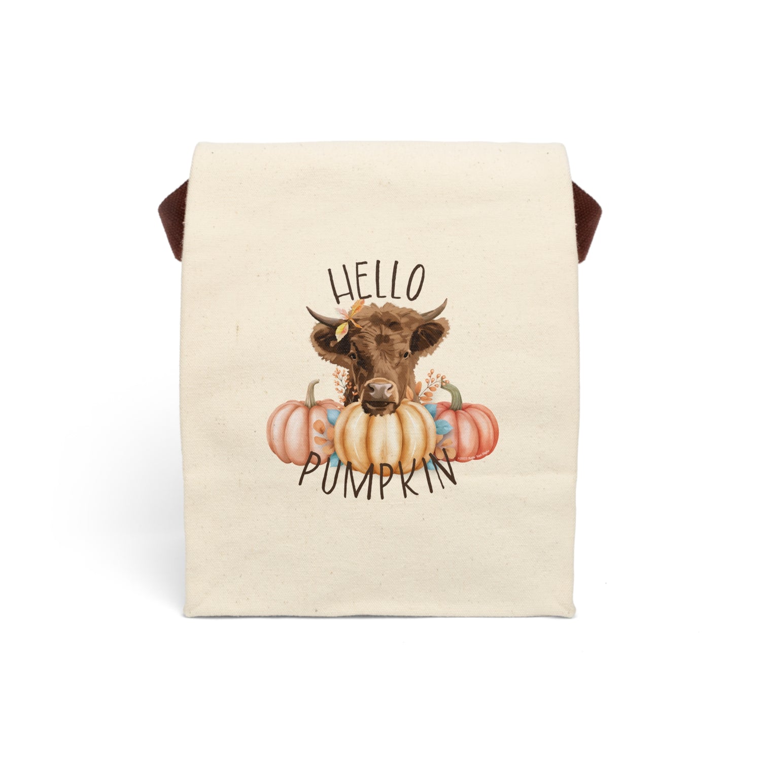 Hello Pumpkin Lunch Bag by Katie Van Slyke™ Front