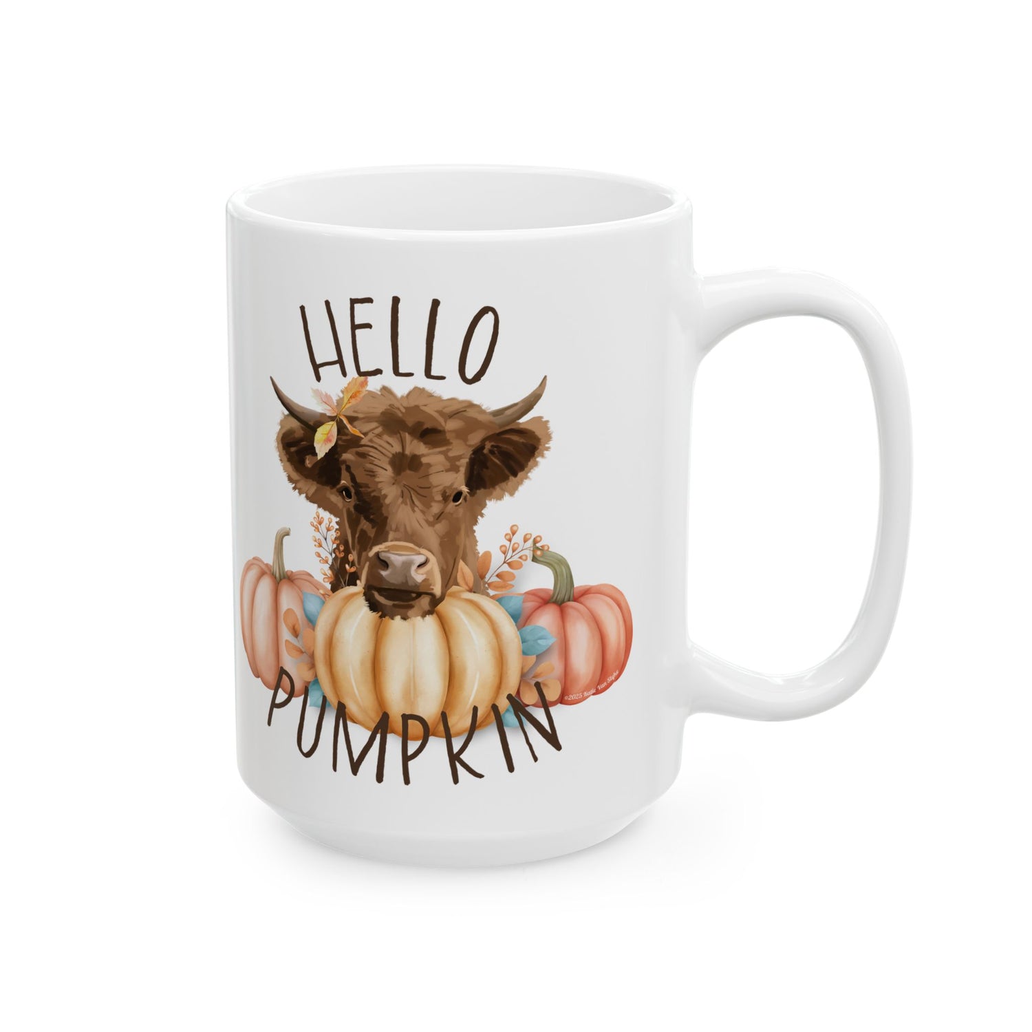 Hello Pumpkin Mugs by Katie Van Slyke™ 15 oz
