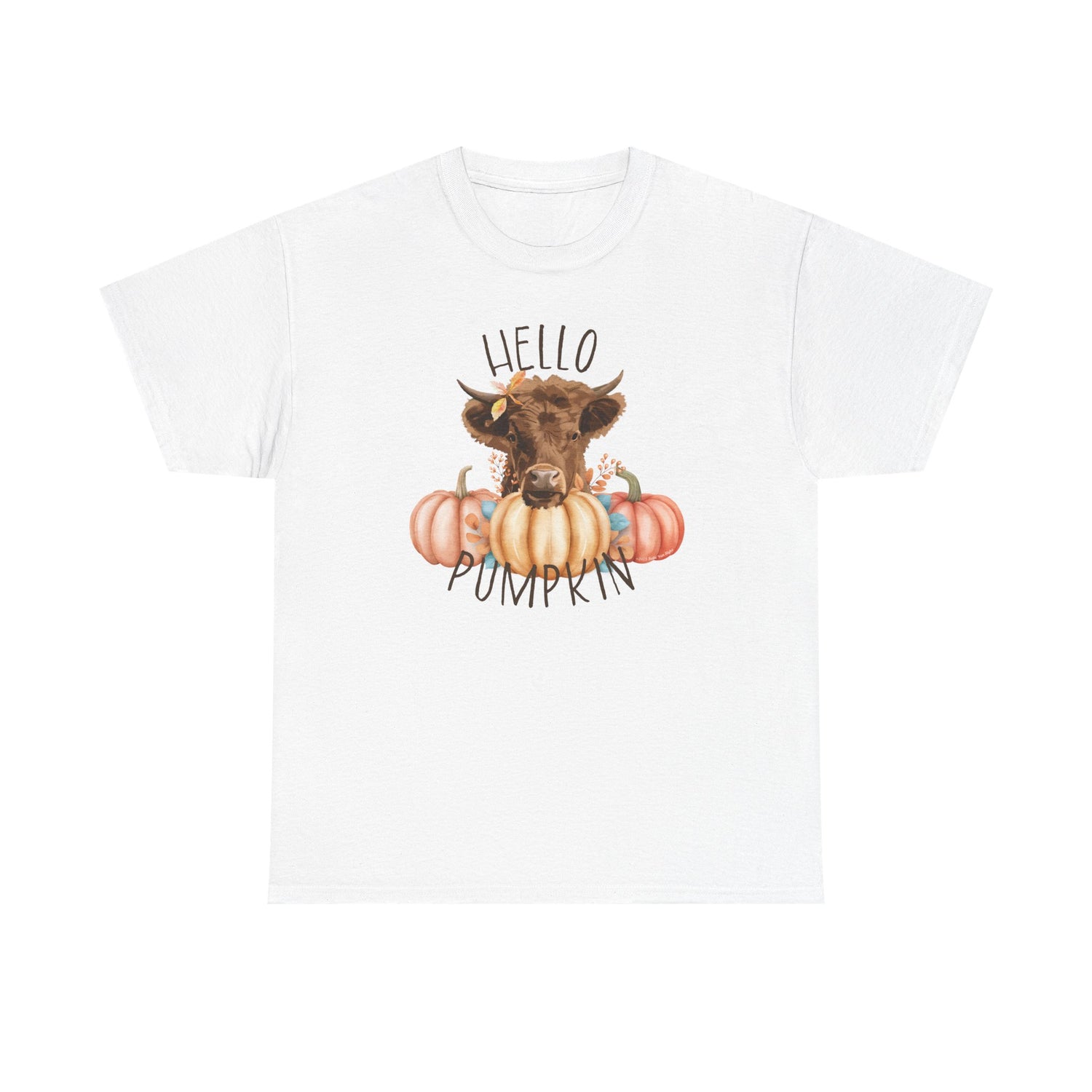 Hello Pumpkin T-Shirt by Katie Van Slyke™ White