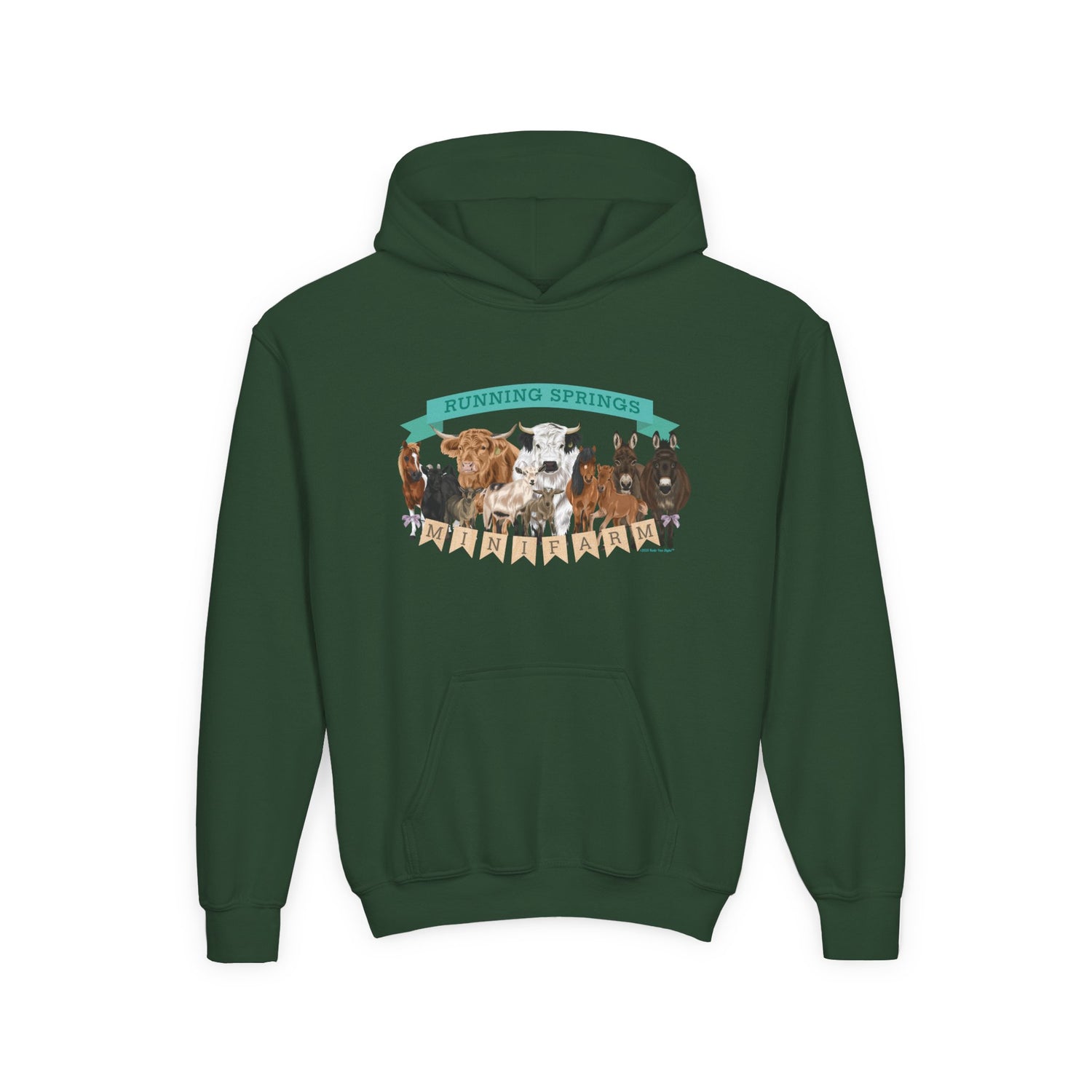 KIDS 2025 Mini Farm Hoodie by Katie Van Slyke™ Forest Green