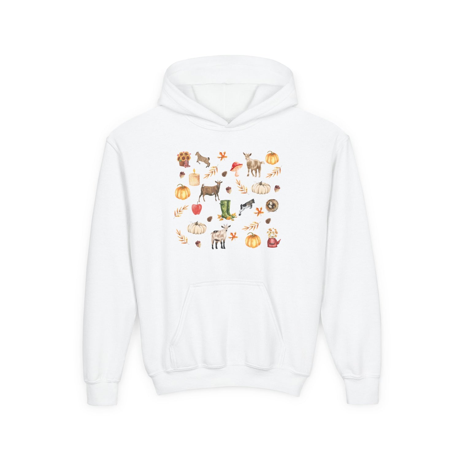 KIDS Autumn Goaties Hoodie by Katie Van Slyke™ White