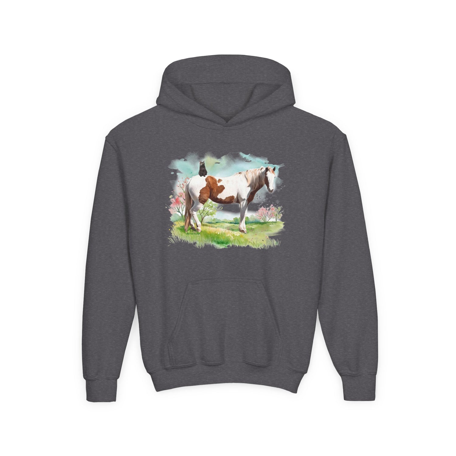 KIDS Bo and Salem Hoodie by Katie Van Slyke™ Dark Heather