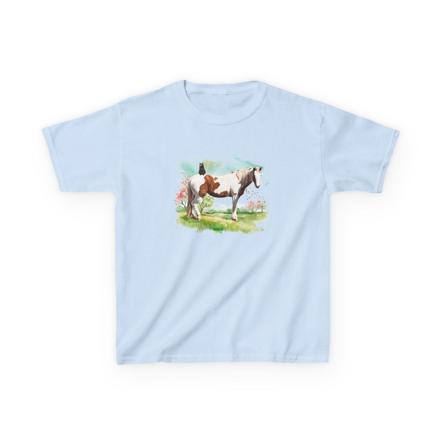 KIDS Bo and Salem T-Shirt by Katie Van Slyke™ Light Blue