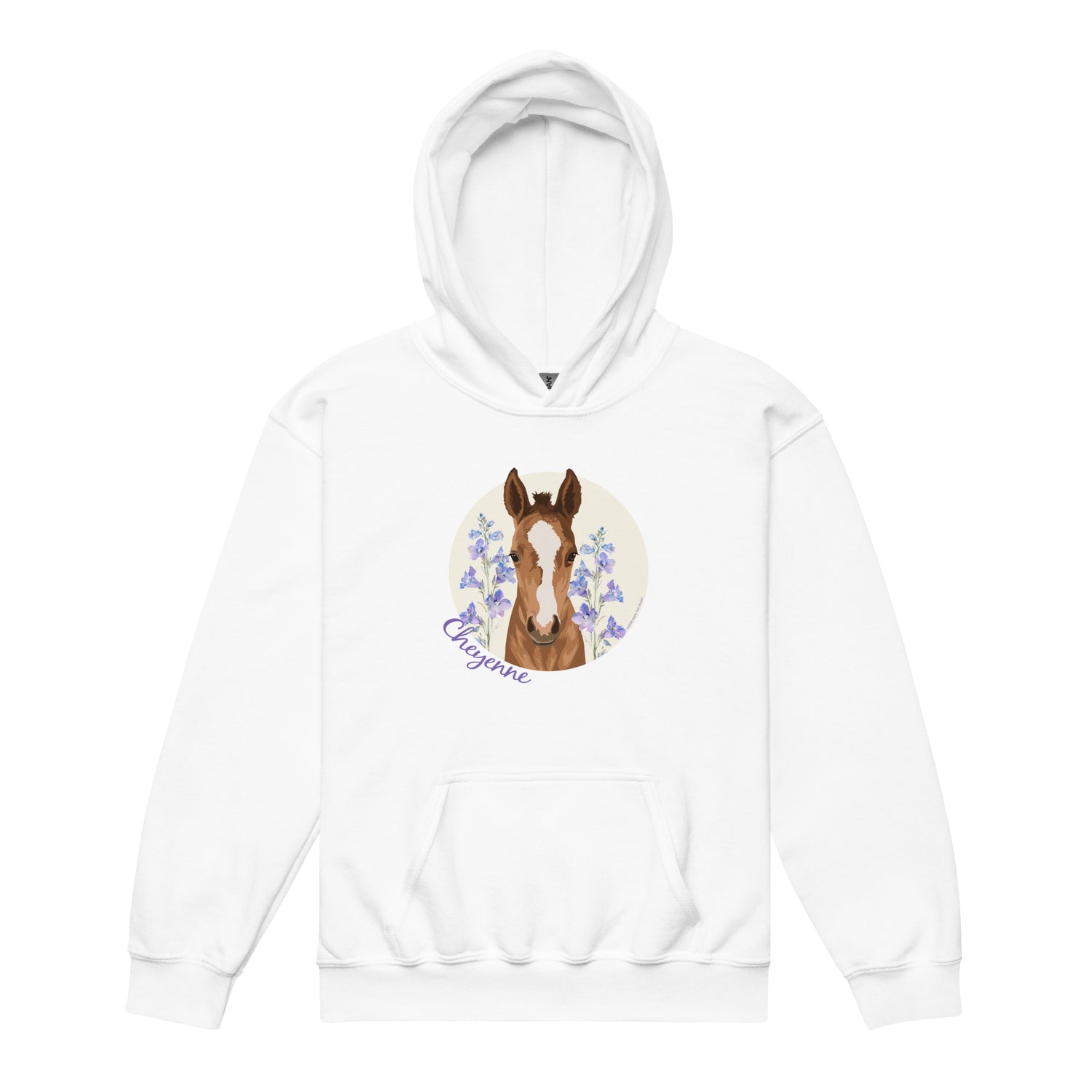 KIDS Cheyenne Hoodie by Katie Van Slyke - White