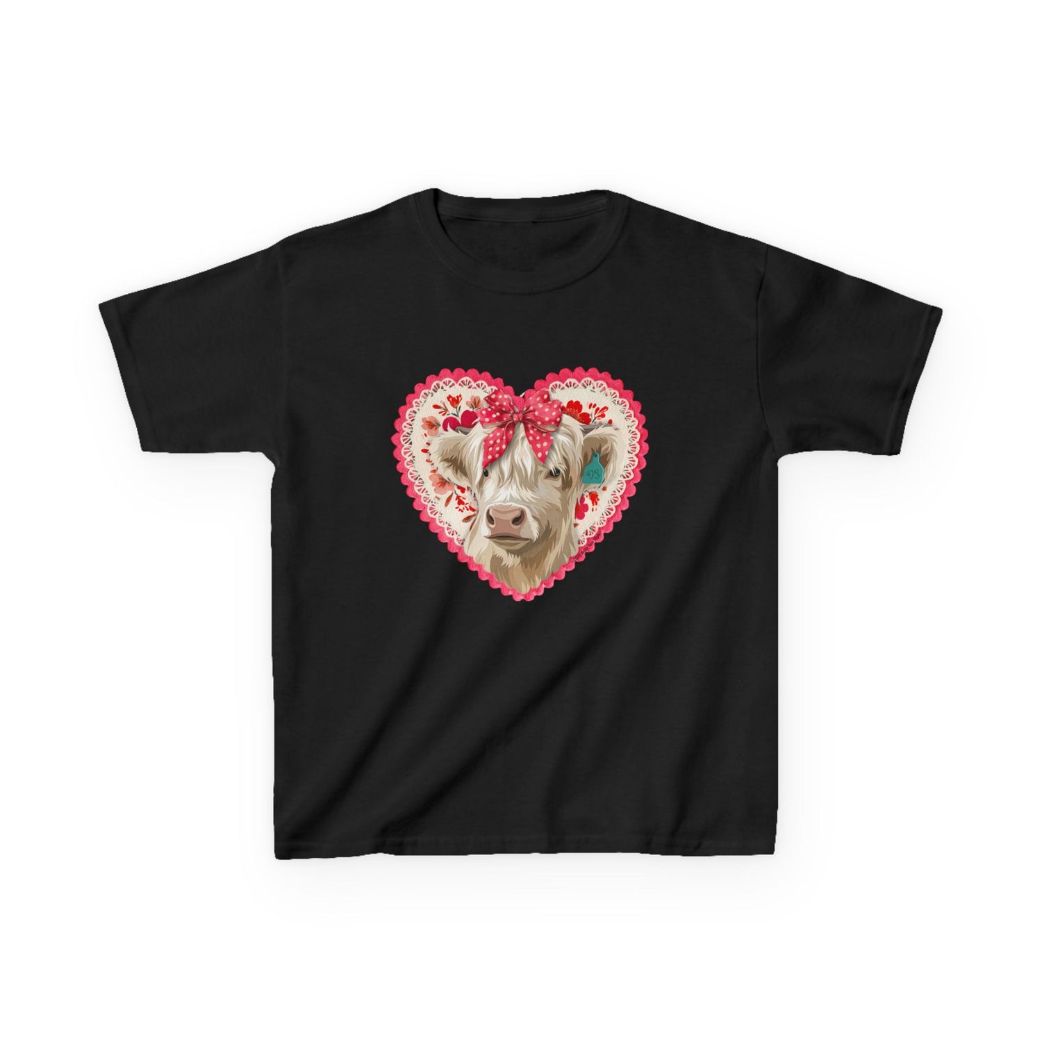 KIDS Cowlentine's T-Shirt by Katie Van Slyke® Black