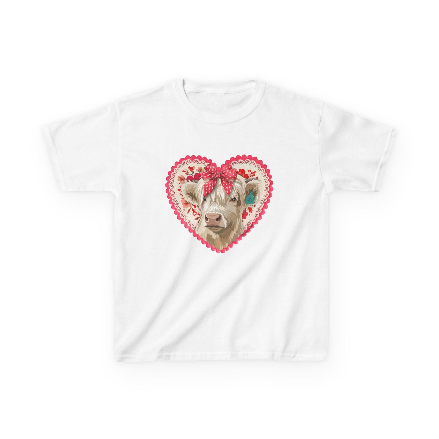 KIDS Cowlentine's T-Shirt by Katie Van Slyke® White