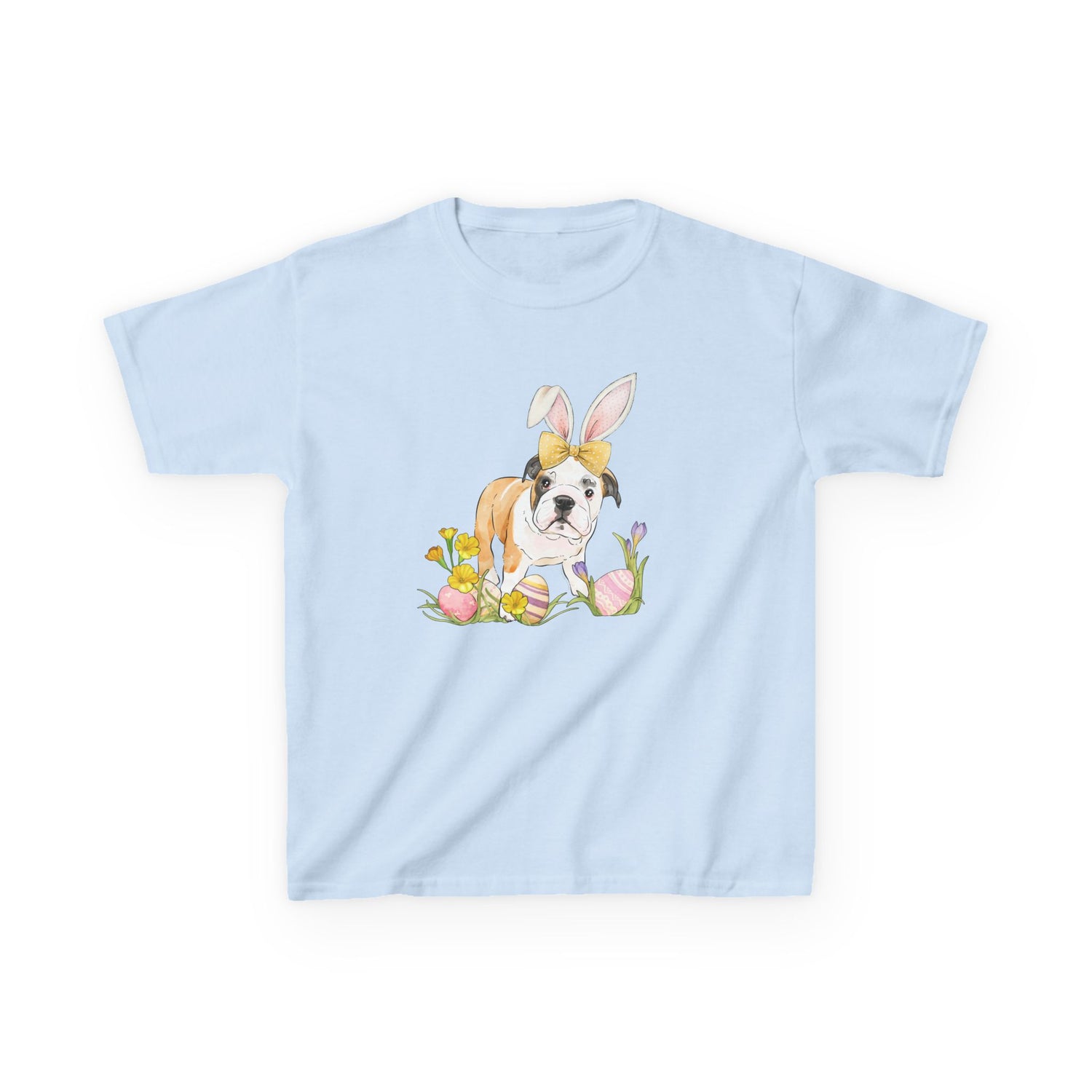 KIDS Easter Frankie T-Shirt by Katie Van Slyke® Light Blue