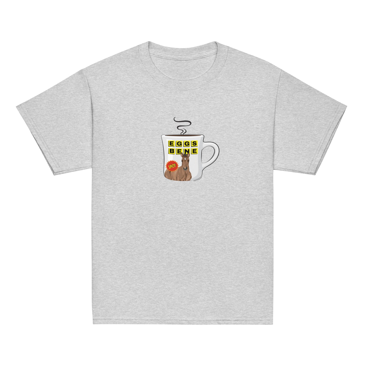 KIDS Eggs Benedict T-Shirt by Katie Van Slyke - Sport Grey