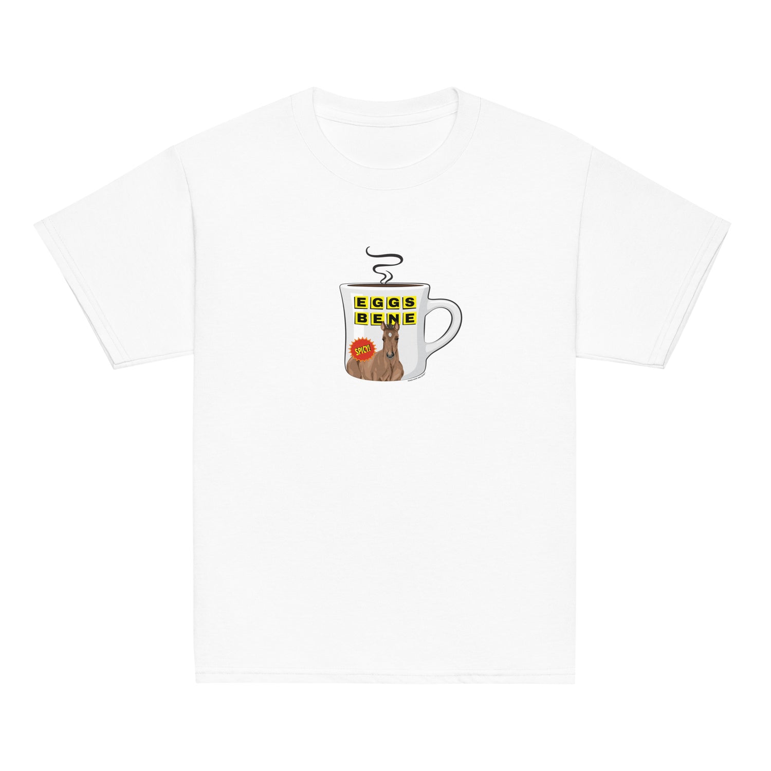KIDS Eggs Benedict T-Shirt by Katie Van Slyke - White