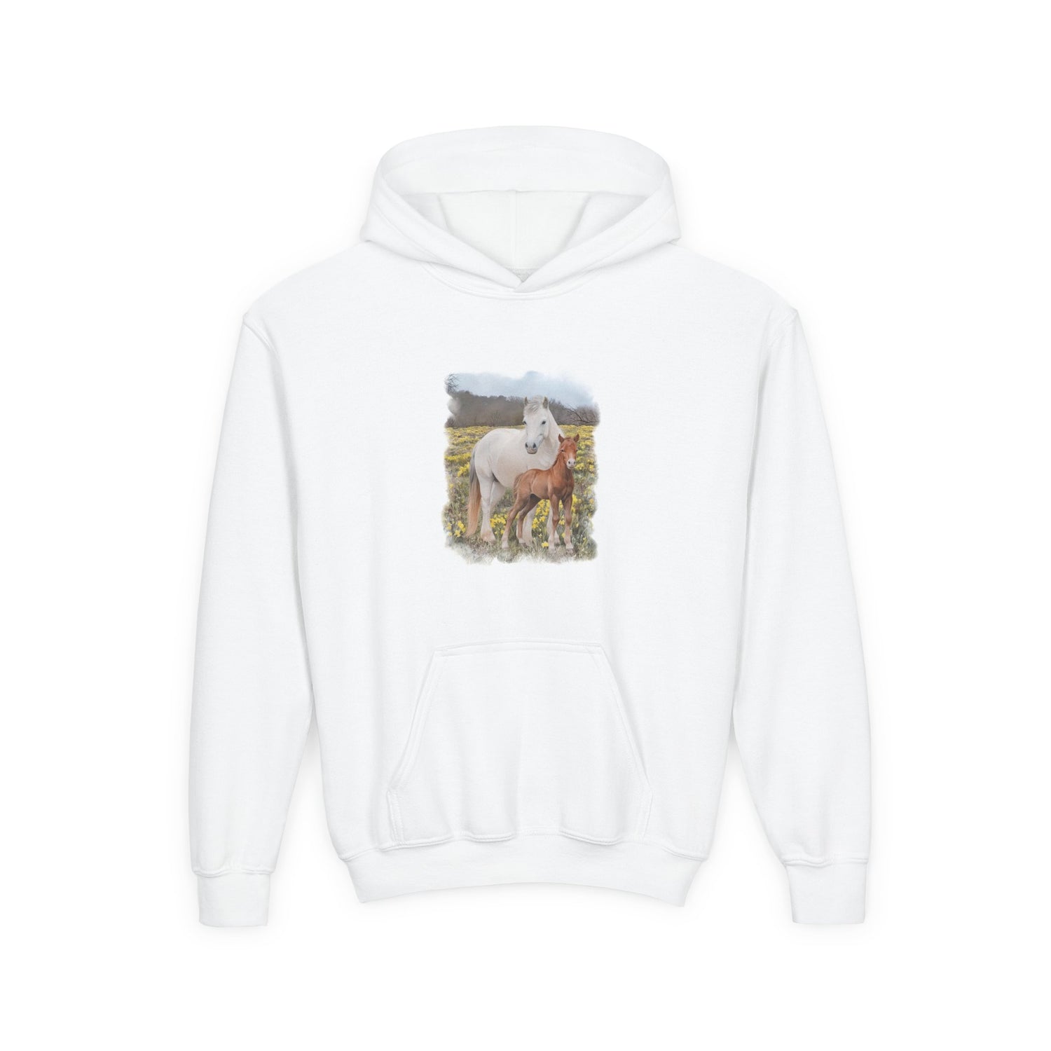 KIDS Glenn and Coco Hoodie by Katie Van Slyke® White