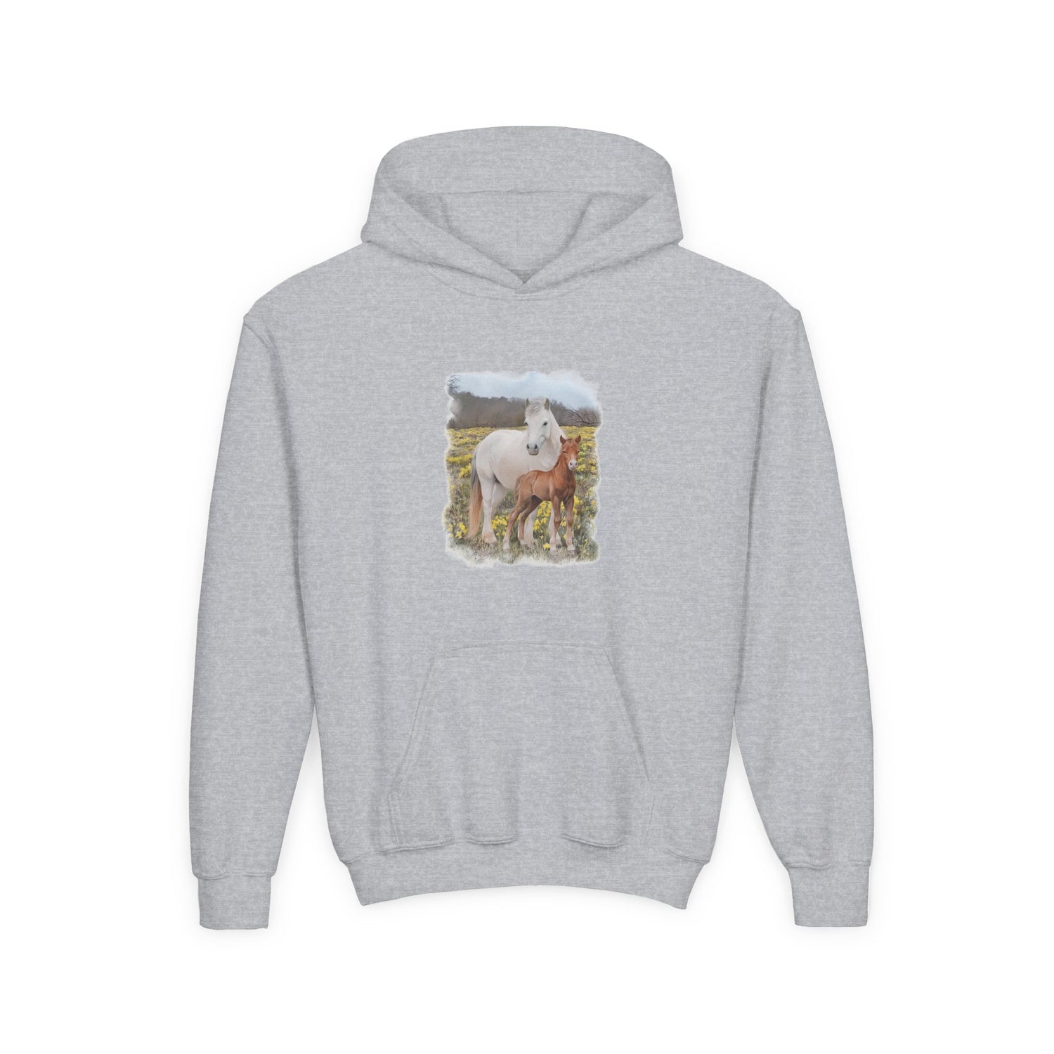 KIDS Glenn and Coco Hoodie by Katie Van Slyke® Sport Grey