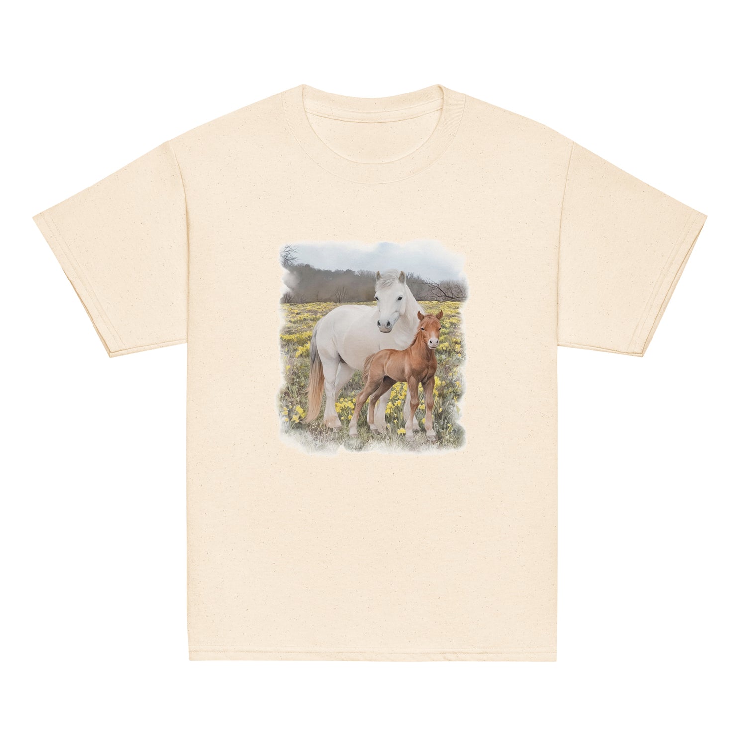 KIDS Glenn and Coco T-Shirt by Katie Van Slyke - Natural