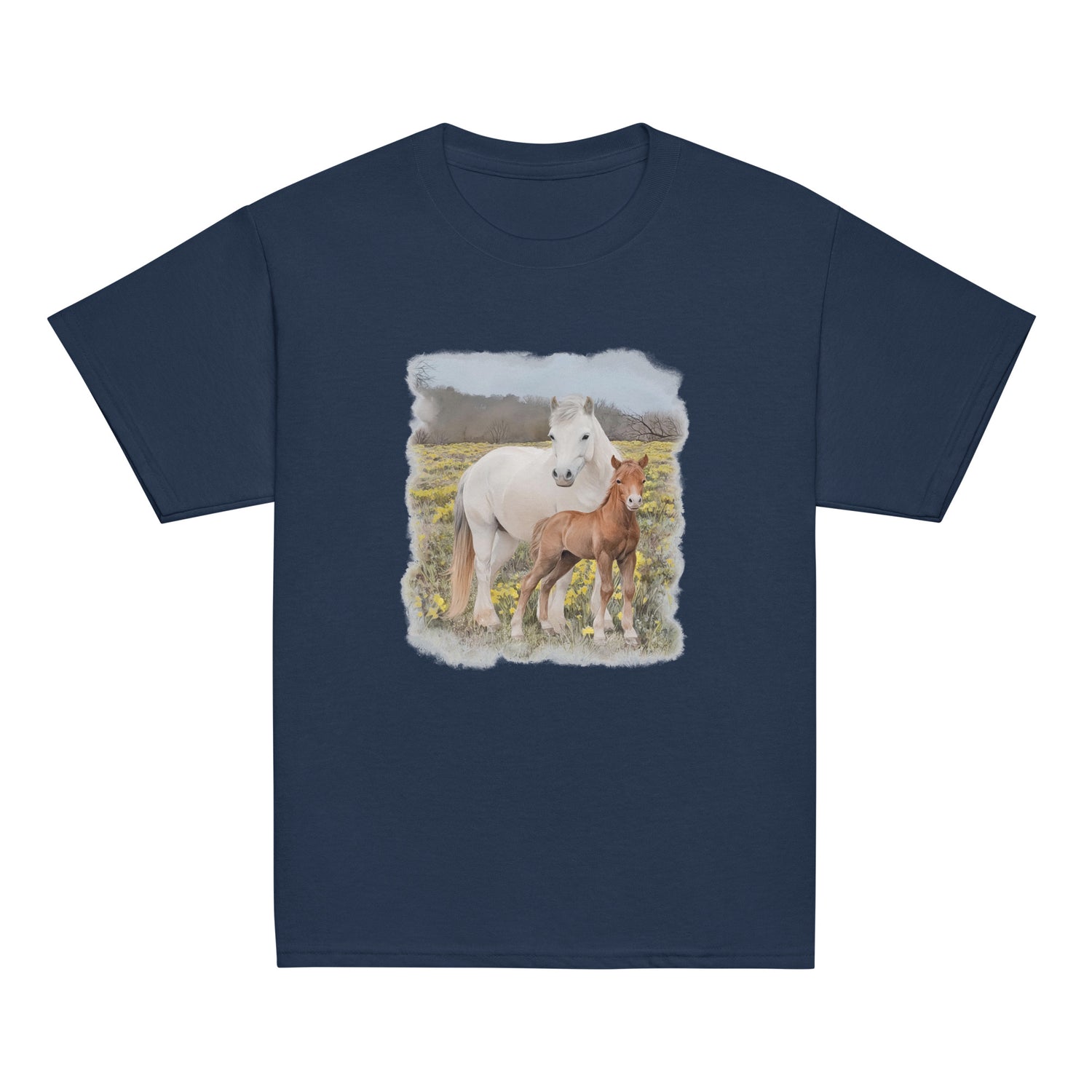 KIDS Glenn and Coco T-Shirt by Katie Van Slyke - Navy