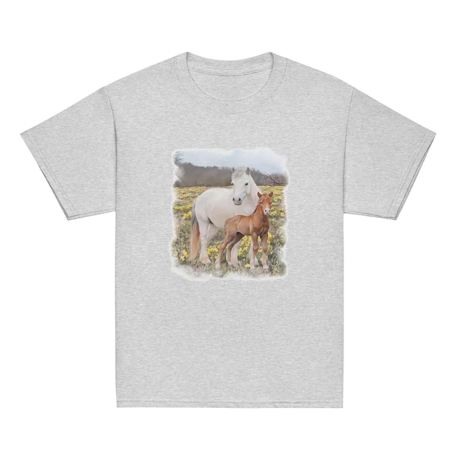 KIDS Glenn and Coco T-Shirt by Katie Van Slyke - Sport Grey