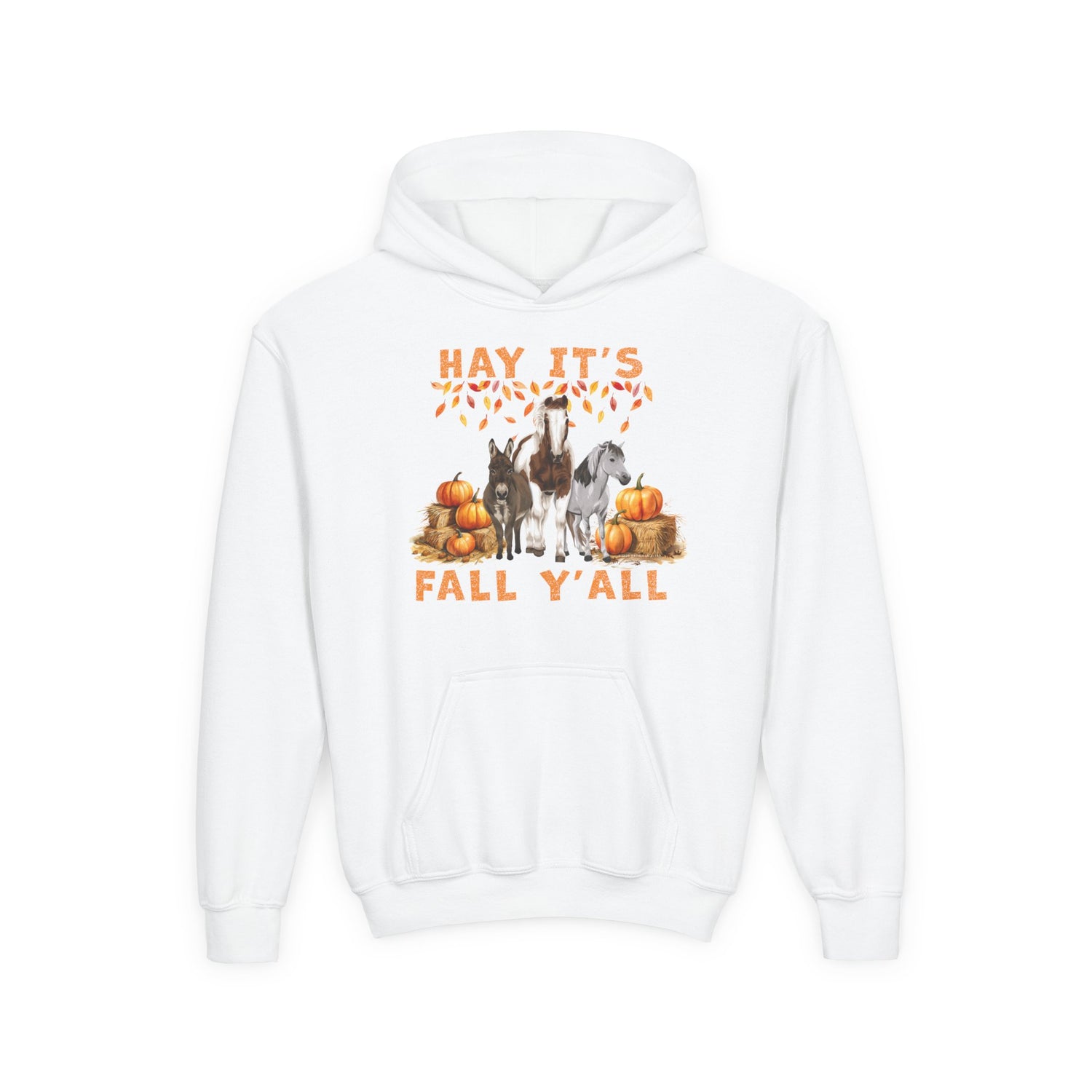 KIDS Hay Fall Hoodie by Katie Van Slyke™ White