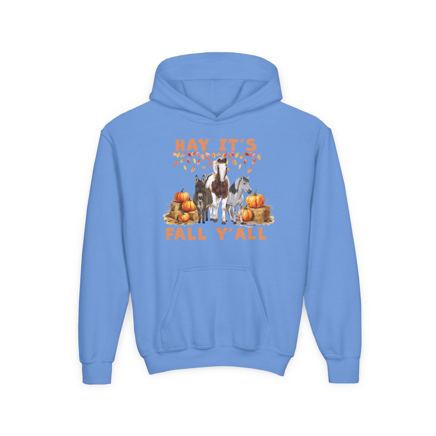 KIDS Hay Fall Hoodie by Katie Van Slyke™ Carolina Blue