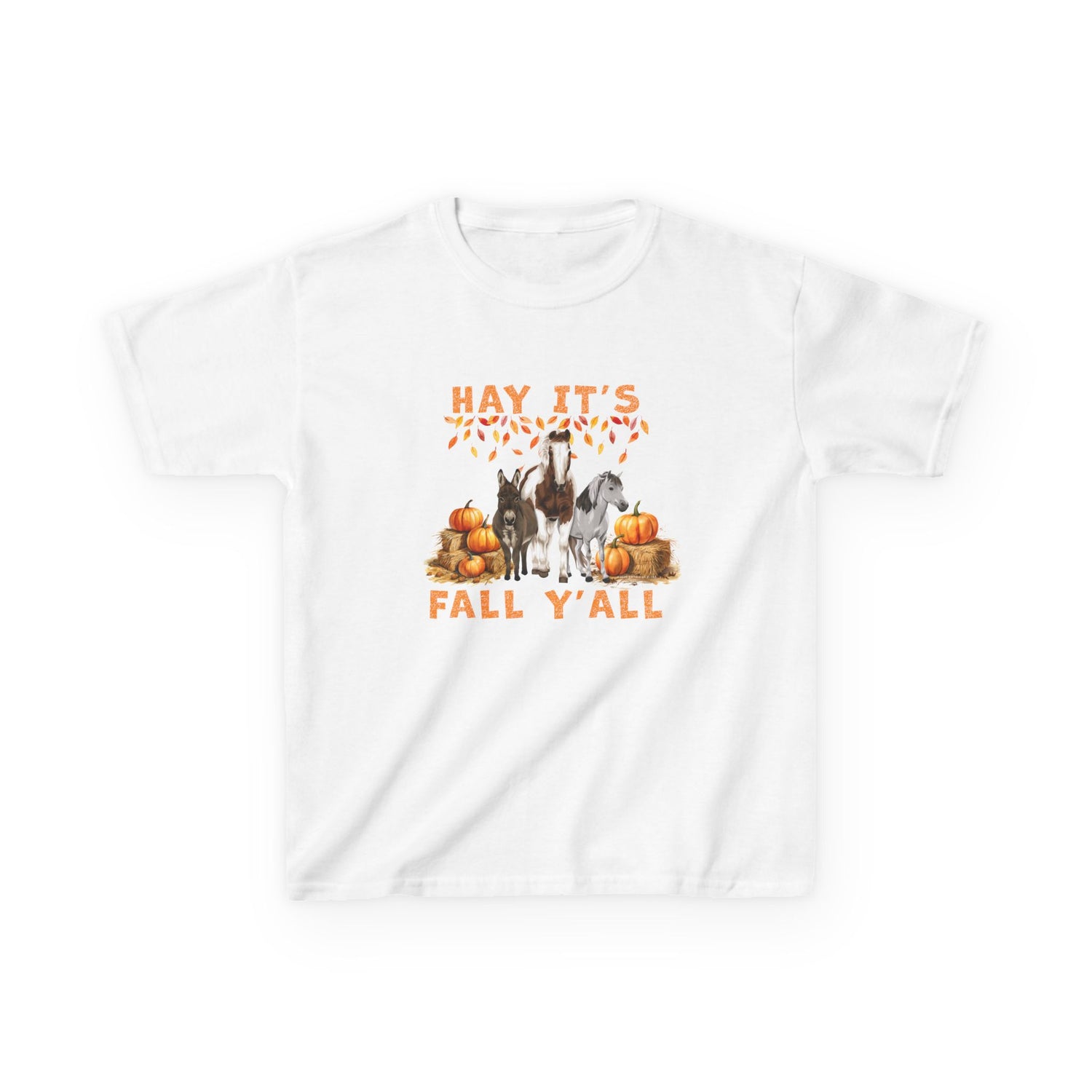 KIDS Hay Fall T-Shirt by Katie Van Slyke™ White
